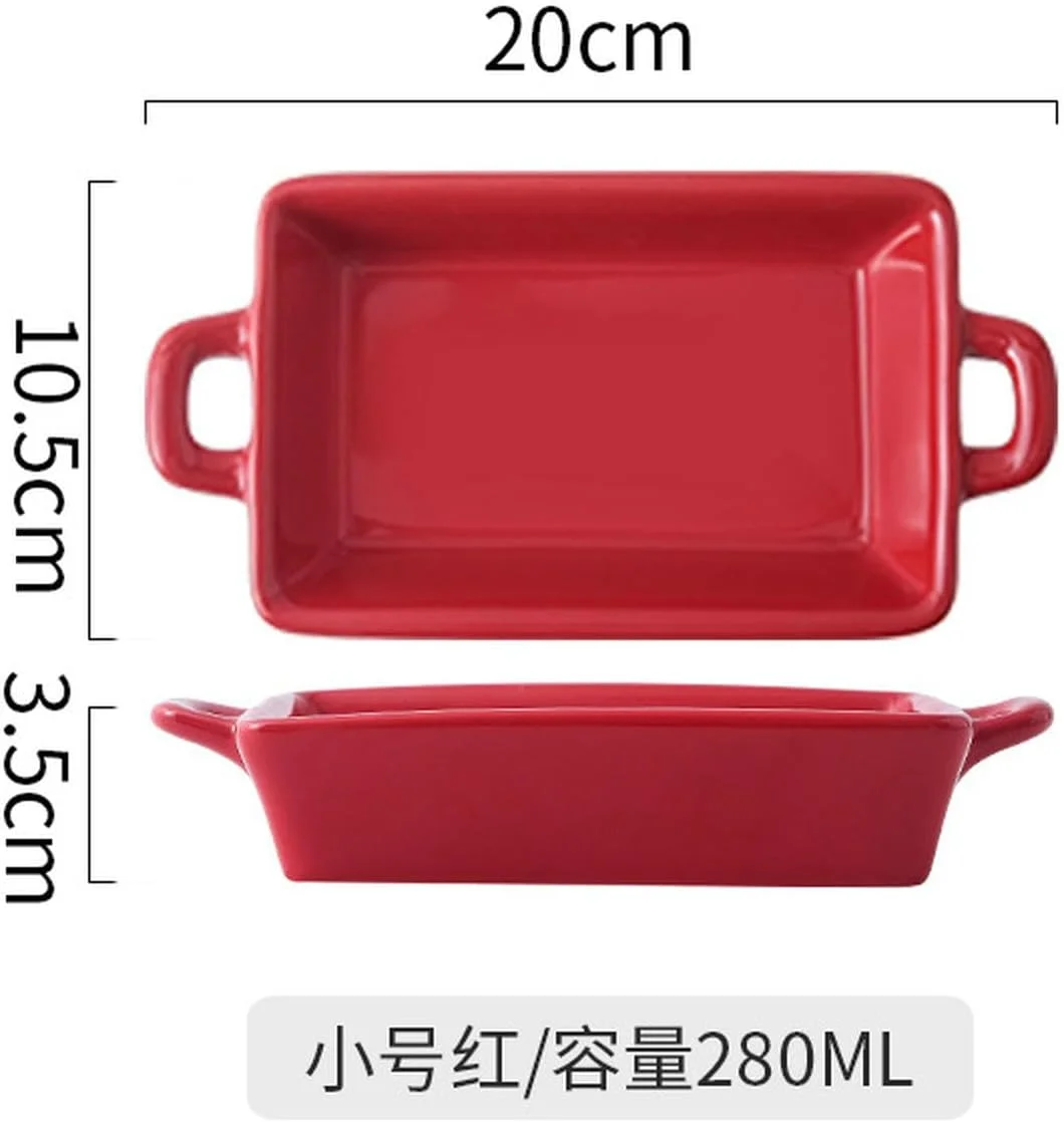 ظرف پخت سرامیکی مستطیلی دو گوش طرح اروپایی، ساده، خاص، خلاقانه و ظریف - قرمز کوچک ظرف پخت سرامیکی مستطیلی دو گوش طرح اروپایی، ساده، خاص، خلاقانه و ظریف - قرمز کوچک