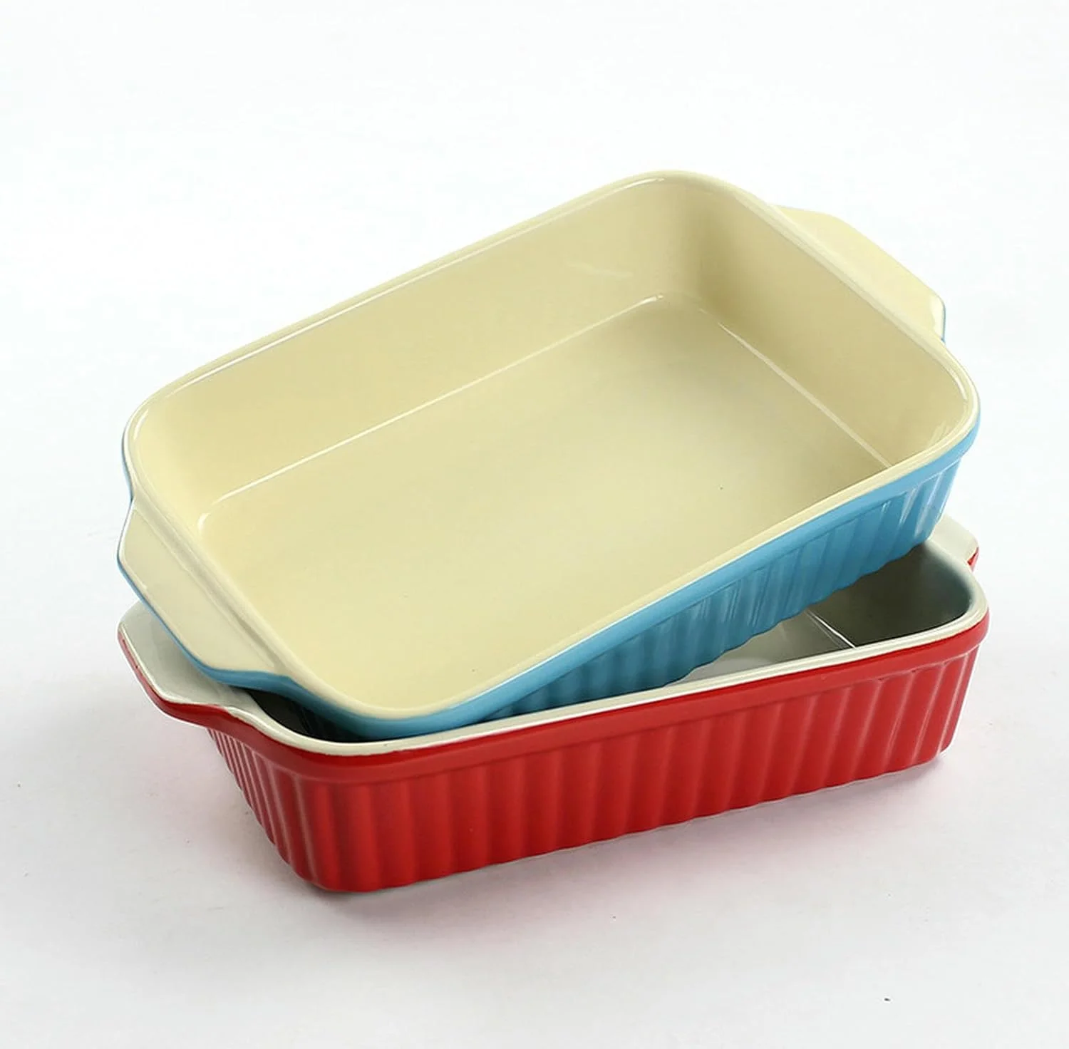 ظرف پخت سرامیکی مستطیلی دو گوش طرح اروپایی، ساده، خاص، خلاقانه و ظریف - قرمز کوچک ظرف پخت سرامیکی مستطیلی دو گوش طرح اروپایی، ساده، خاص، خلاقانه و ظریف - قرمز کوچک