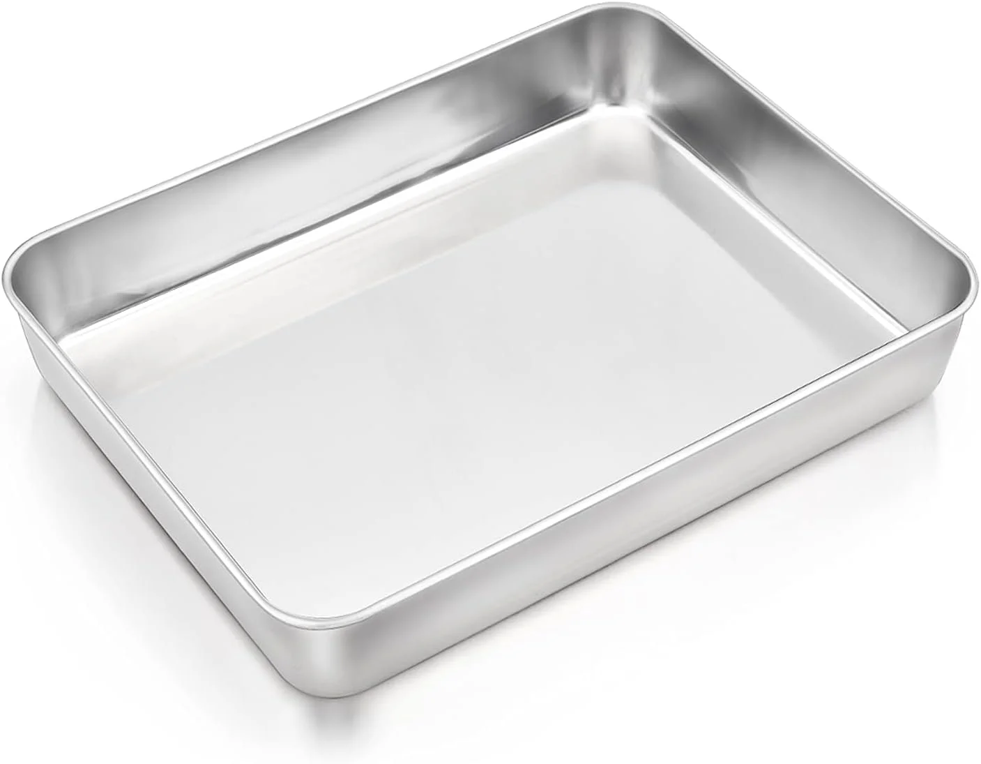 سینی فر مستطیلی E-far، ظرف لازانیا استیل ضد زنگ، قالب کیک 31.5 در 24.4 در 5 سانتیمتر برای برشته کردن براونی و سوفله، غیر سمی و ضد زنگ، محکم و بادوام، قابل استفاده در فر و ماشین ظرفشویی سینی فر مستطیلی E-far، ظرف لازانیا استیل ضد زنگ، قالب کیک 31.5 در 24.4 در 5 سانتیمتر برای برشته کردن براونی و سوفله، غیر سمی و ضد زنگ، محکم و بادوام، قابل استفاده در فر و ماشین ظرفشویی