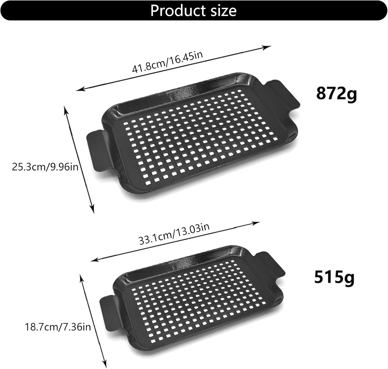ست تابه گریل منفذدار، افزایش دهنده طعم دودی، تمیز کردن آسان، قابل شستشو در ماشین ظرفشویی، نگهداری ظریف، ضروری برای پخت و پز در فضای باز، تابه گریل طعم دهنده ست تابه گریل منفذدار، افزایش دهنده طعم دودی، تمیز کردن آسان، قابل شستشو در ماشین ظرفشویی، نگهداری ظریف، ضروری برای پخت و پز در فضای باز، تابه گریل طعم دهنده