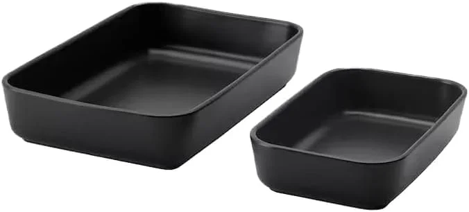 MK Donsons "2-Piece Oven-to-Table Baking & Serving Dish Set – Dark Grey Ceramic Cookware for Baking, Roasting & Serving" MK Donsons "2-Piece Oven-to-Table Baking & Serving Dish Set – Dark Grey Ceramic Cookware for Baking, Roasting & Serving"