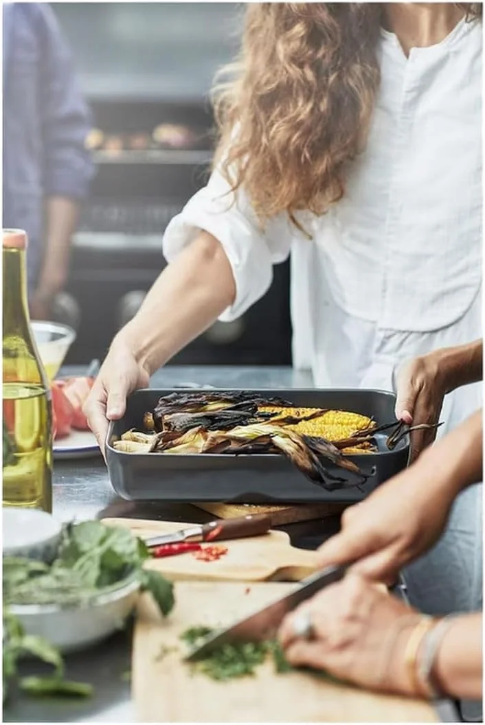 MK Donsons "2-Piece Oven-to-Table Baking & Serving Dish Set – Dark Grey Ceramic Cookware for Baking, Roasting & Serving" MK Donsons "2-Piece Oven-to-Table Baking & Serving Dish Set – Dark Grey Ceramic Cookware for Baking, Roasting & Serving"