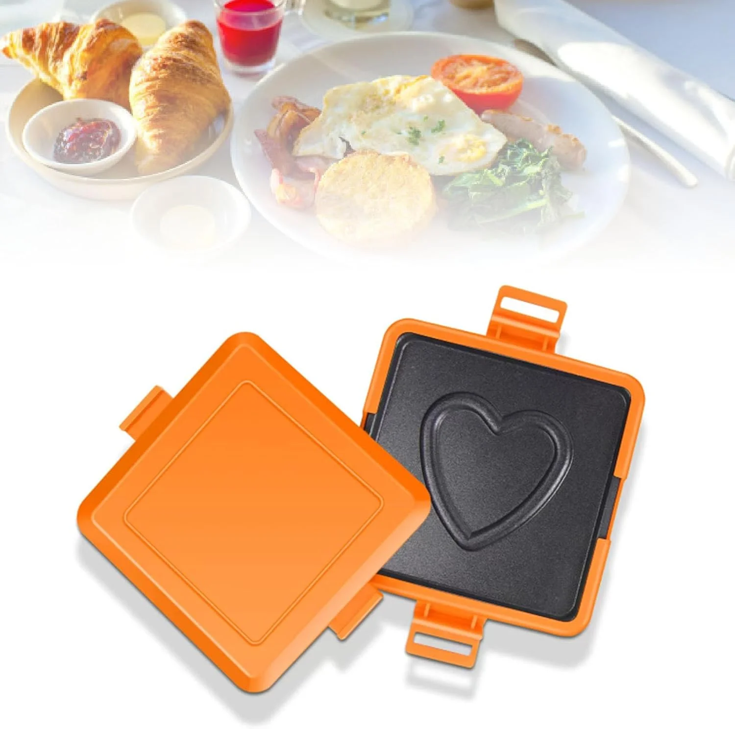 تابه پخت مایکروویو Jiawu، تابه گریل مایکروویو سریع و ترد برای علاقه مندان به آشپزی (B)