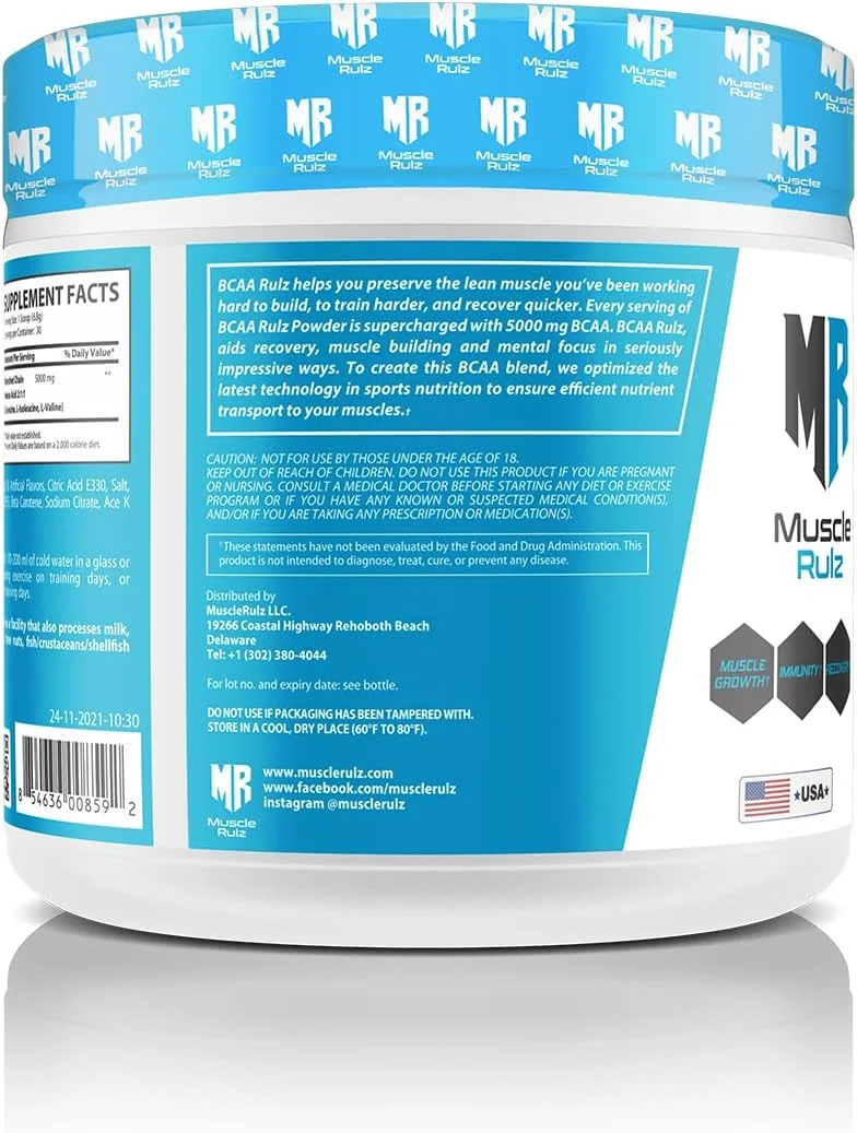 Muscle Rulz BCAA - فرمول BCAA پریمیوم - 5000 میلی گرم - 30 سروینگ (انبه) Muscle Rulz BCAA - فرمول BCAA پریمیوم - 5000 میلی گرم - 30 سروینگ (انبه)
