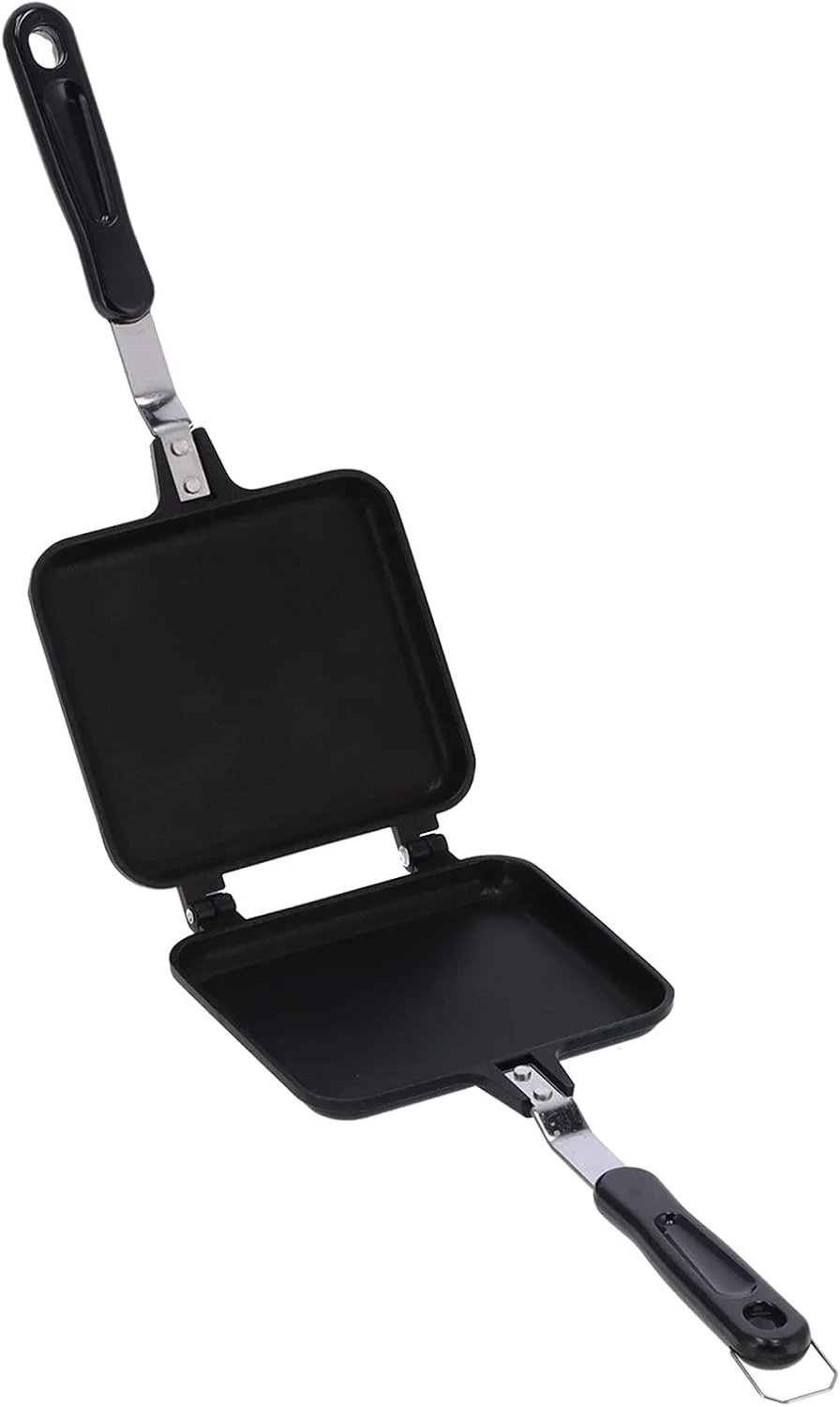 تابه صبحانه دو طرفه نچسب، ابزار پخت نان، تابه گریل آلومینیومی با براکت ثابت، ابزار چند منظوره برای اجاق گاز