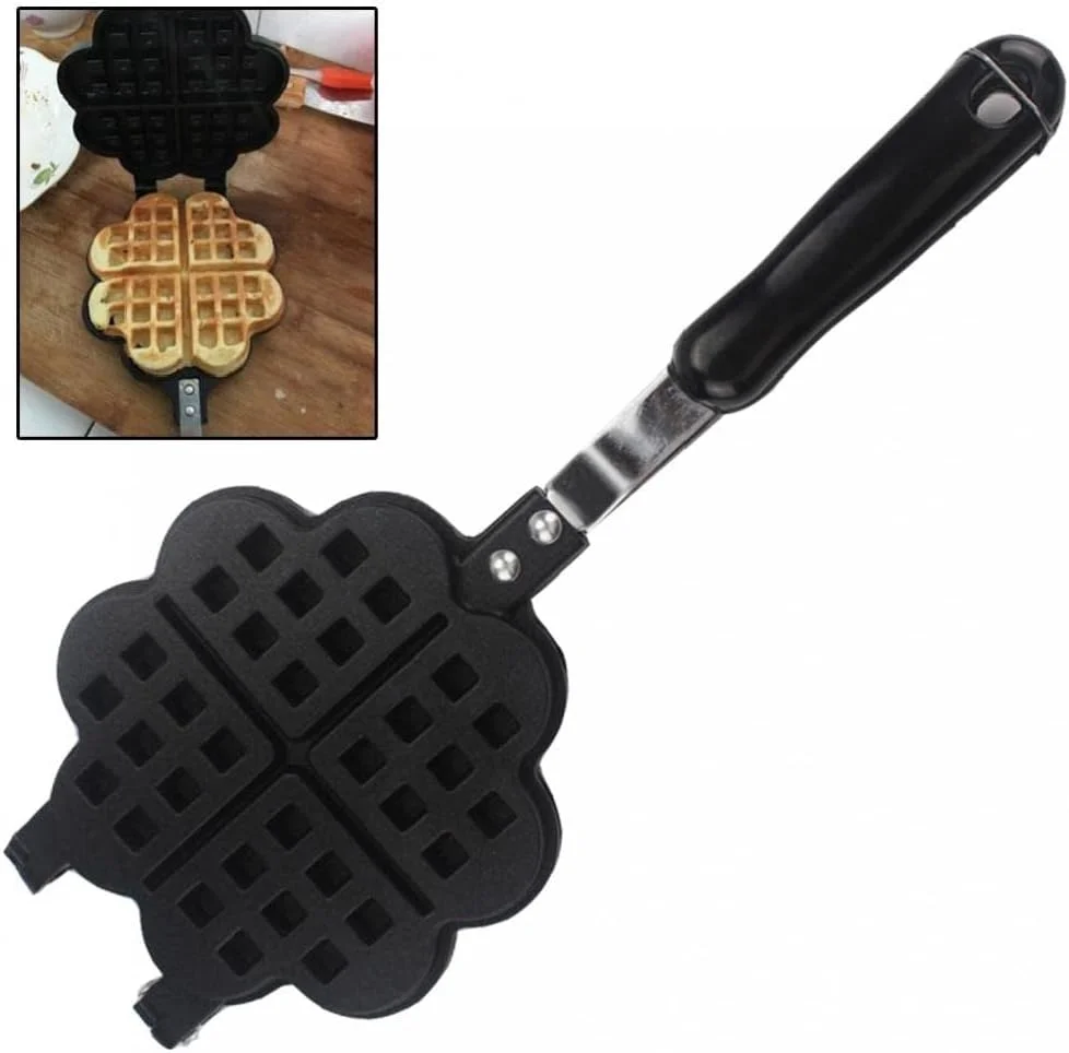 تابه نچسب تک عددی طرح قلب، تابه پخت چند منظوره، بشقاب صبحانه، مناسب برای پخت تخم مرغ به سبک هنگ کنگی