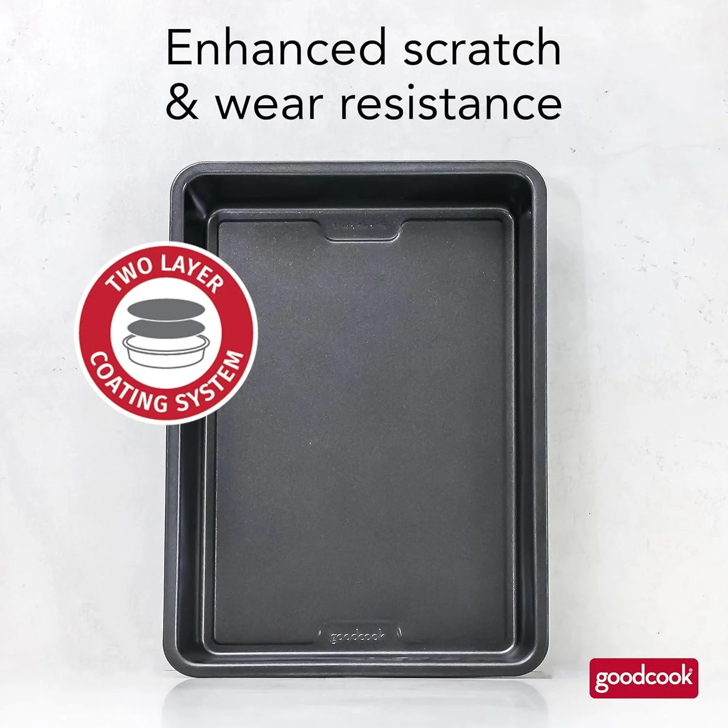 قالب مستطیلی پخت GoodCook PRO، نچسب، مقاوم در برابر تاب برداشتن و خراش، قابل شستشو در ماشین ظرفشویی، ساختار فولاد کربنی برای پخت یکنواخت، قابل استفاده در فر تا دمای 250 درجه سانتیگراد، 23x33 سانتی متر، خاکستری قالب مستطیلی پخت GoodCook PRO، نچسب، مقاوم در برابر تاب برداشتن و خراش، قابل شستشو در ماشین ظرفشویی، ساختار فولاد کربنی برای پخت یکنواخت، قابل استفاده در فر تا دمای 250 درجه سانتیگراد، 23x33 سانتی متر، خاکستری