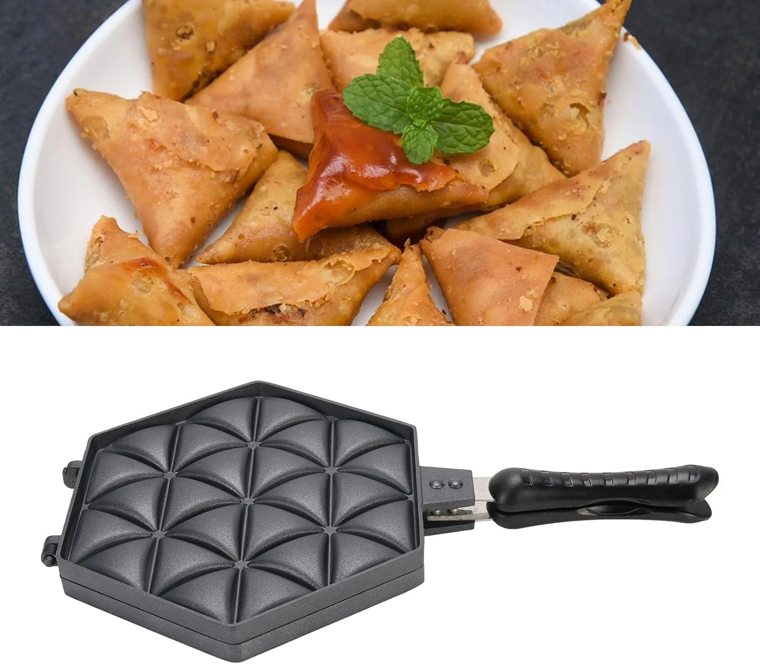 تابه سمبوسه نچسب Luqeeg، صفحه پخت دامپلینگ آلیاژ آلومینیوم با گرمایش سریع و یکنواخت، انواع خوراکی های پخته شده را در خانه با تجربه آشپزی لذت بخش ایجاد کنید تابه سمبوسه نچسب Luqeeg، صفحه پخت دامپلینگ آلیاژ آلومینیوم با گرمایش سریع و یکنواخت، انواع خوراکی های پخته شده را در خانه با تجربه آشپزی لذت بخش ایجاد کنید