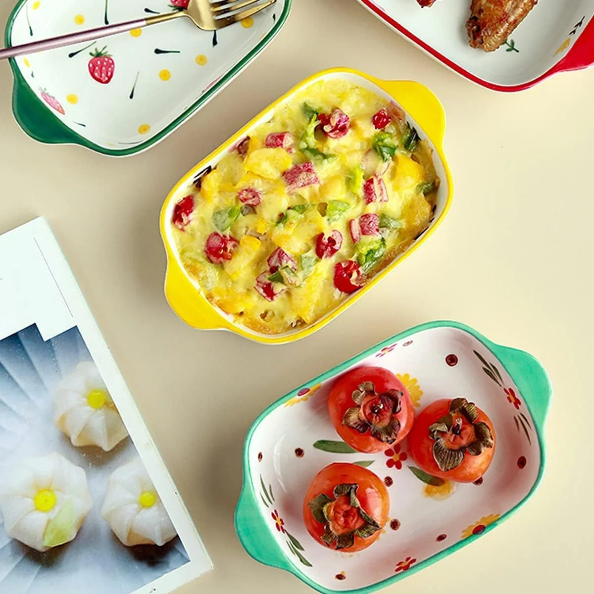 Ceramics Baking Dishes ceramic dishes bakeware 8.8 Inch Ceramic Baking Dish for Oven Roasting Lasagna Pan (B) Ceramics Baking Dishes ceramic dishes bakeware 8.8 Inch Ceramic Baking Dish for Oven Roasting Lasagna Pan (B)