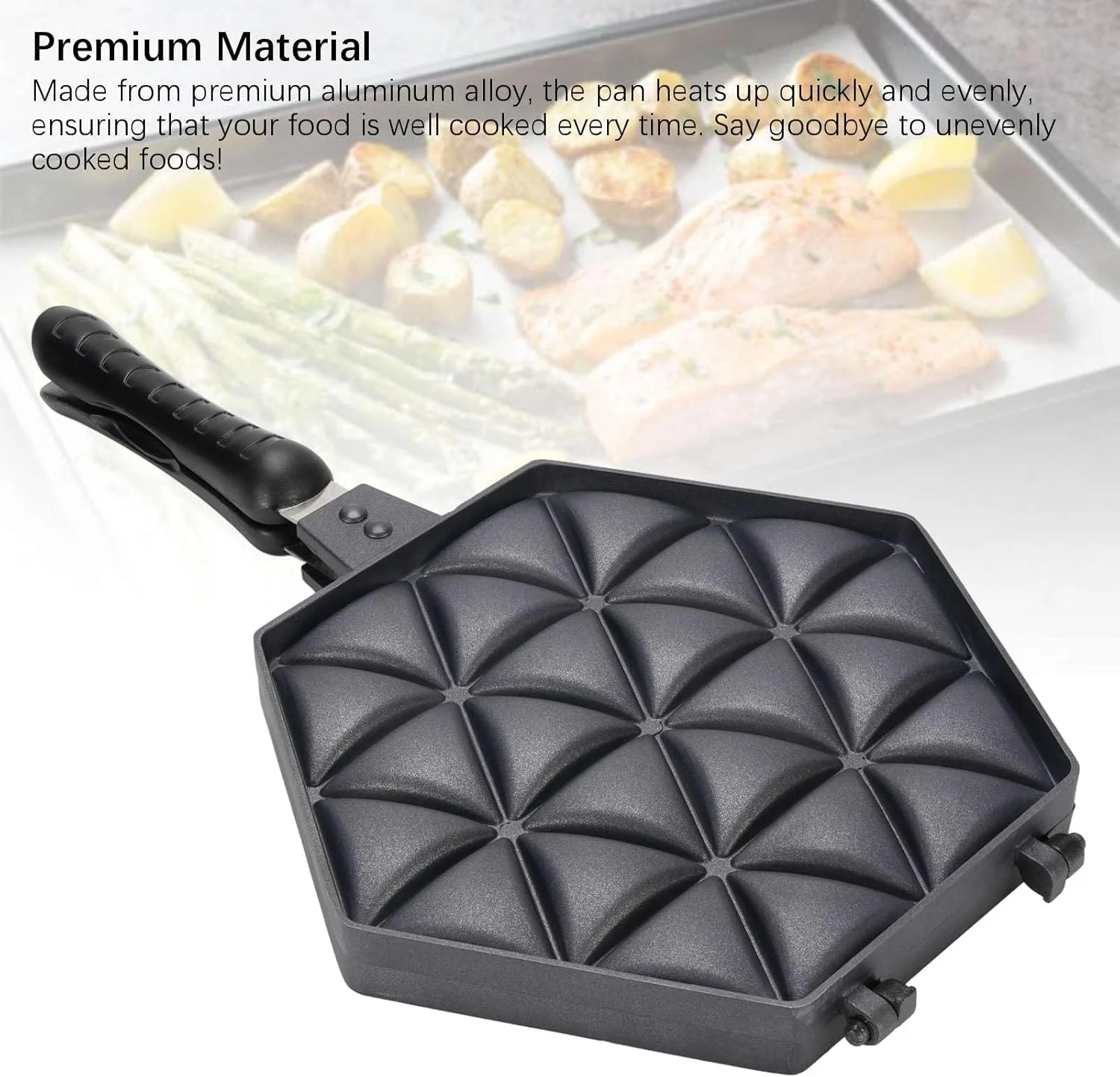 تابه سمبوسه ساز جدید Oreilet، صفحه پخت و پز آلیاژ آلومینیوم ممتاز نچسب با راندمان بالا، تابه پخت سمبوسه برای پخت و پز خانگی چندتایی به طور همزمان تابه سمبوسه ساز جدید Oreilet، صفحه پخت و پز آلیاژ آلومینیوم ممتاز نچسب با راندمان بالا، تابه پخت سمبوسه برای پخت و پز خانگی چندتایی به طور همزمان