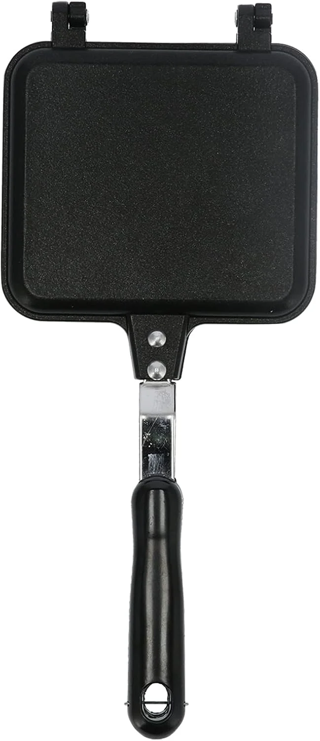 تابه صبحانه دو طرفه نچسب، ابزار پخت نان، تابه گریل آلومینیومی با براکت ثابت، ابزار چند منظوره برای اجاق گاز تابه صبحانه دو طرفه نچسب، ابزار پخت نان، تابه گریل آلومینیومی با براکت ثابت، ابزار چند منظوره برای اجاق گاز