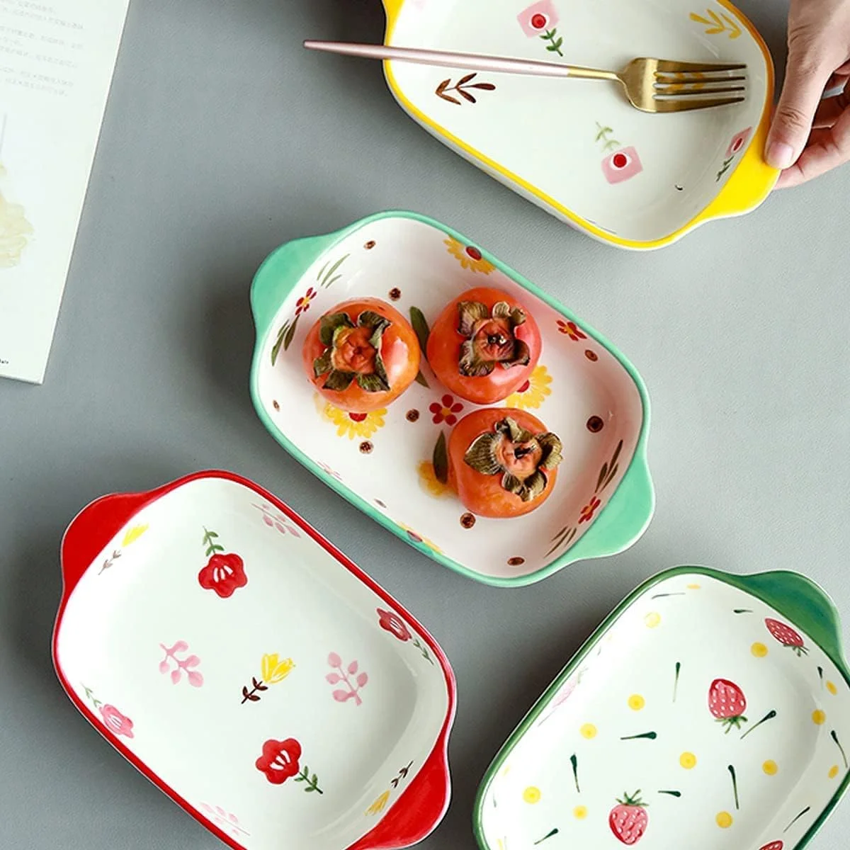 Ceramics Baking Dishes ceramic dishes bakeware 8.8 Inch Ceramic Baking Dish for Oven Roasting Lasagna Pan (B) Ceramics Baking Dishes ceramic dishes bakeware 8.8 Inch Ceramic Baking Dish for Oven Roasting Lasagna Pan (B)