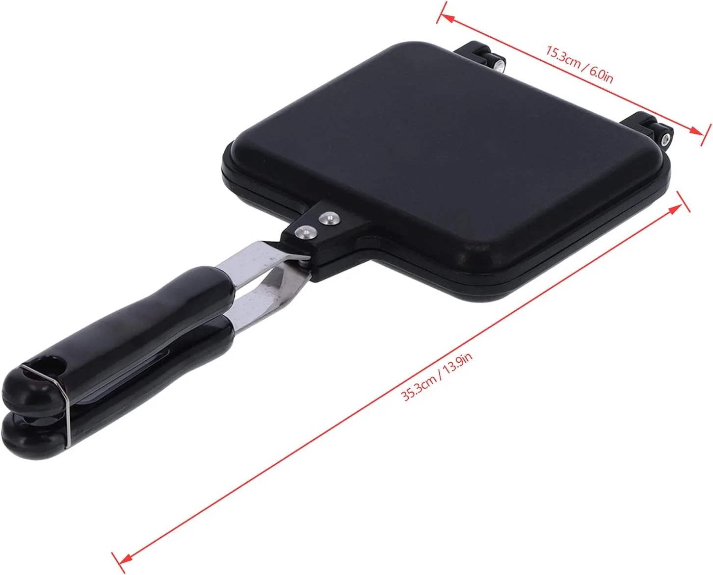 تابه صبحانه دو طرفه نچسب، ابزار پخت نان، تابه گریل آلومینیومی با براکت ثابت، ابزار چند منظوره برای اجاق گاز تابه صبحانه دو طرفه نچسب، ابزار پخت نان، تابه گریل آلومینیومی با براکت ثابت، ابزار چند منظوره برای اجاق گاز