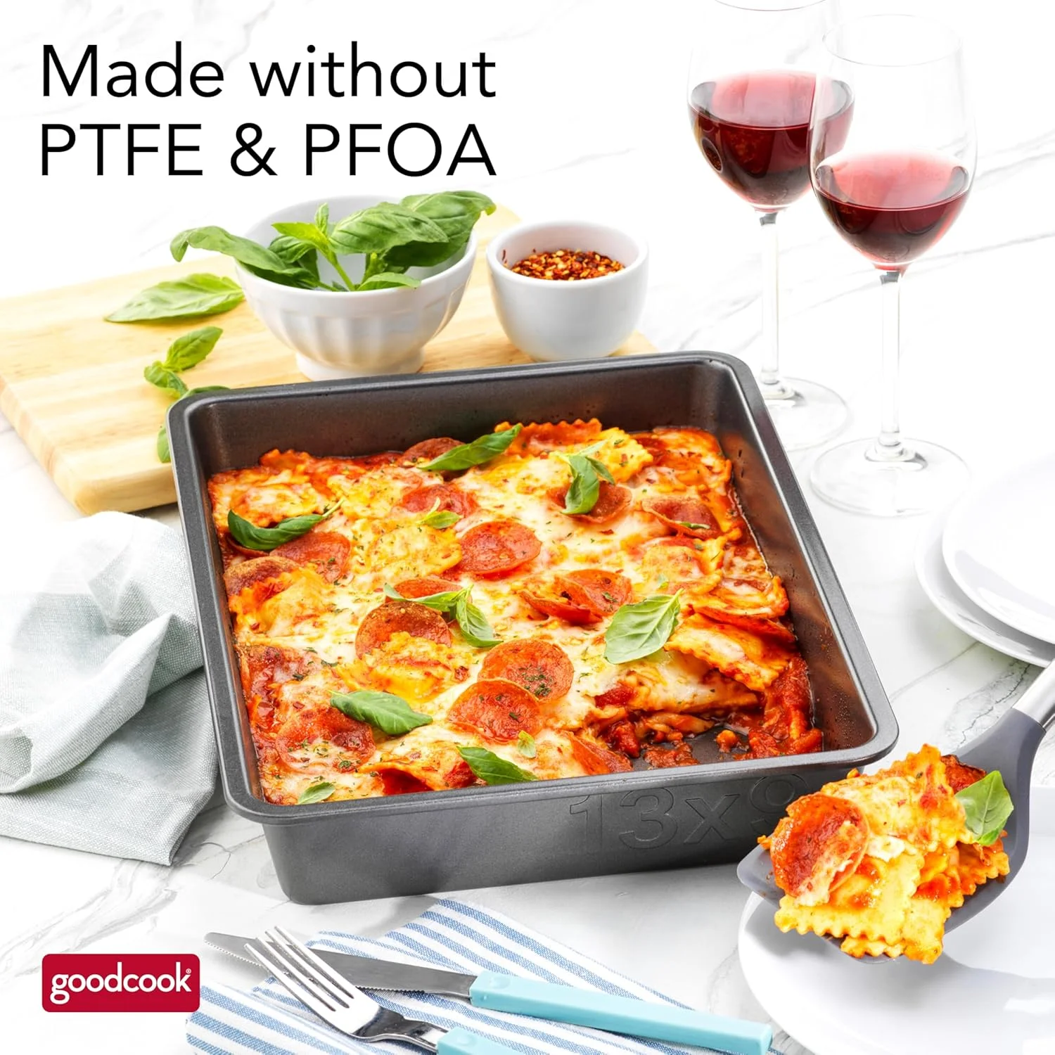 قالب مستطیلی پخت GoodCook PRO، نچسب، مقاوم در برابر تاب برداشتن و خراش، قابل شستشو در ماشین ظرفشویی، ساختار فولاد کربنی برای پخت یکنواخت، قابل استفاده در فر تا دمای 250 درجه سانتیگراد، 23x33 سانتی متر، خاکستری قالب مستطیلی پخت GoodCook PRO، نچسب، مقاوم در برابر تاب برداشتن و خراش، قابل شستشو در ماشین ظرفشویی، ساختار فولاد کربنی برای پخت یکنواخت، قابل استفاده در فر تا دمای 250 درجه سانتیگراد، 23x33 سانتی متر، خاکستری