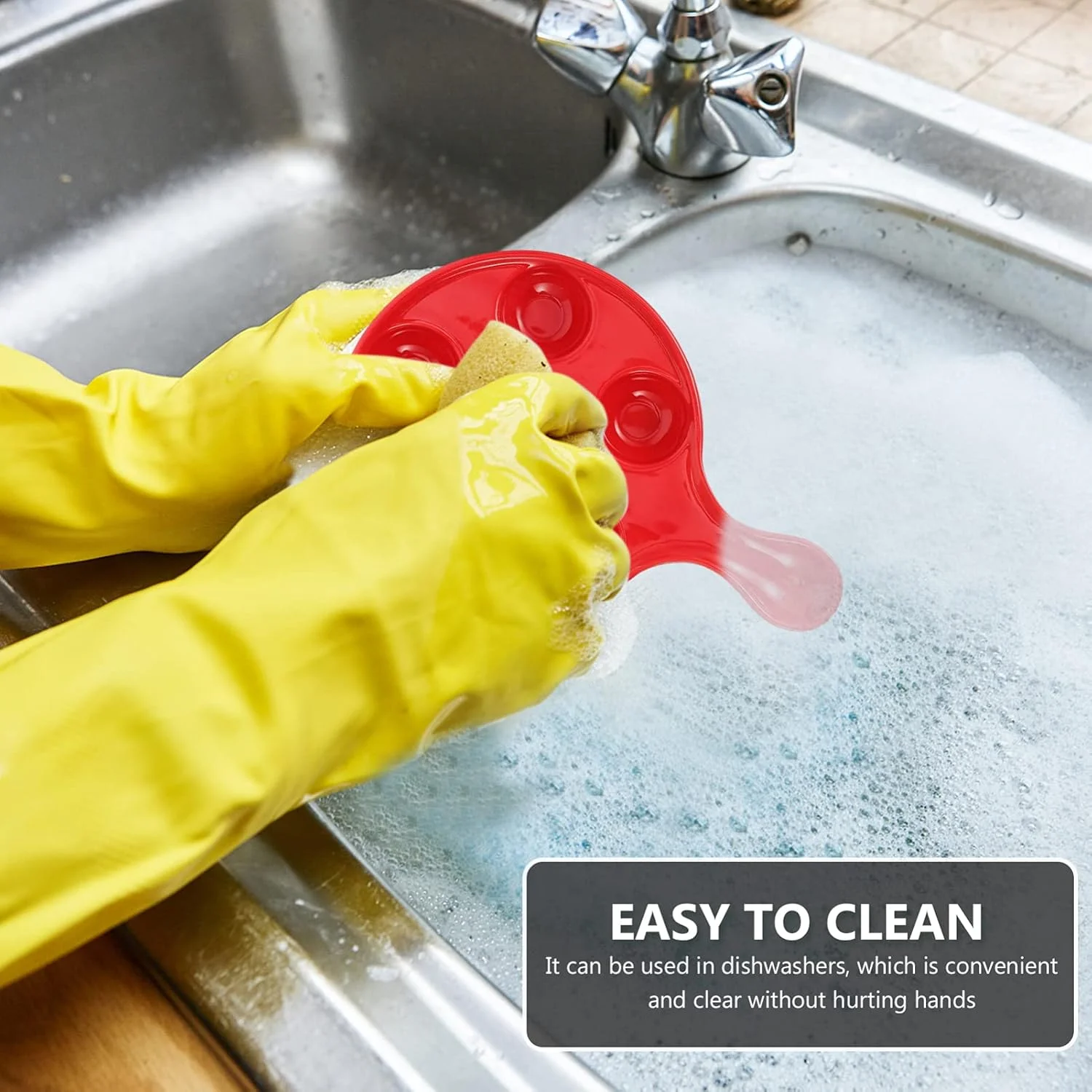 Ceramic Escargot Plates with Handle Red Snail Dish Divided Section Seafood Conch Mushroom Baking Dish 10 Inch for Home Kitchen Grilling Tableware