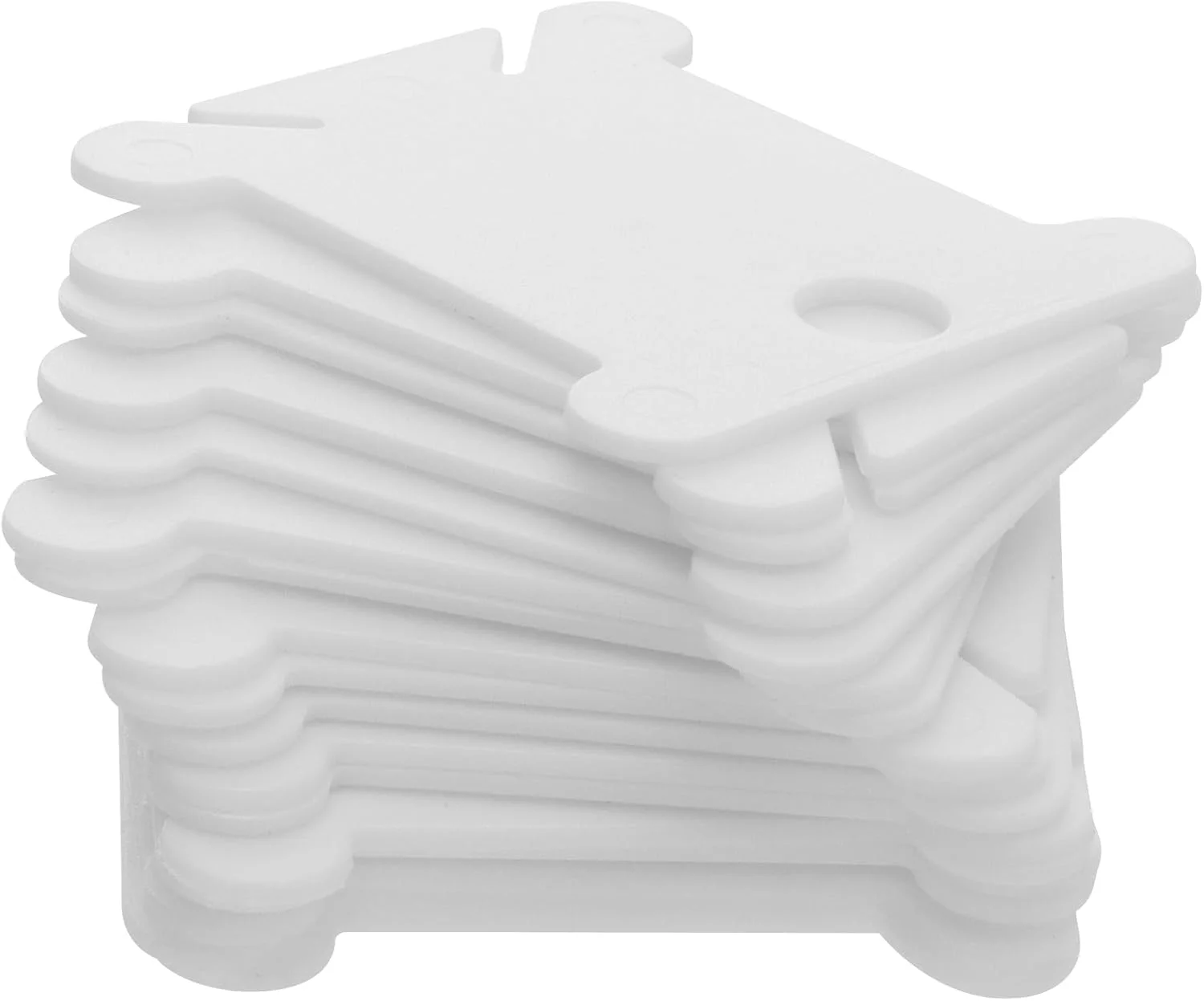 FUNSUEI 1000 PCS Plastic Floss Bobbins, Embroidery Thread Bobbins Card, Cross Stitch Thread Holder Card Floss Bobbins Organiser for DIY Embroidery Sewing Thread Storage, Milk White FUNSUEI 1000 PCS Plastic Floss Bobbins, Embroidery Thread Bobbins Card, Cross Stitch Thread Holder Card Floss Bobbins Organiser for DIY Embroidery Sewing Thread Storage, Milk White