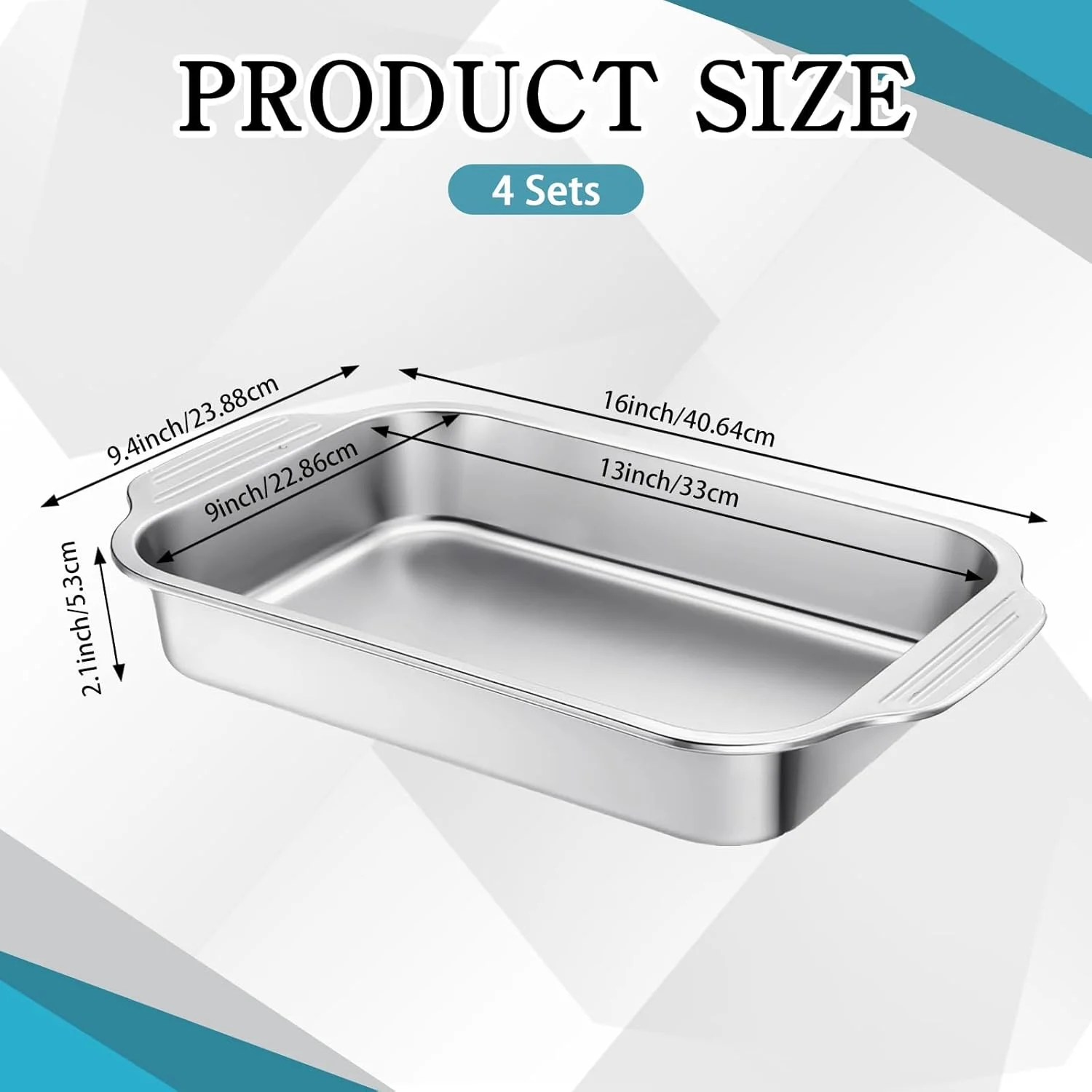 CONEHOY ست 4 تایی قالب کیک استیل ضد زنگ با دسته، مناسب برای پخت نان، سبزیجات، ماهی، کیک و سوفله CONEHOY ست 4 تایی قالب کیک استیل ضد زنگ با دسته، مناسب برای پخت نان، سبزیجات، ماهی، کیک و سوفله