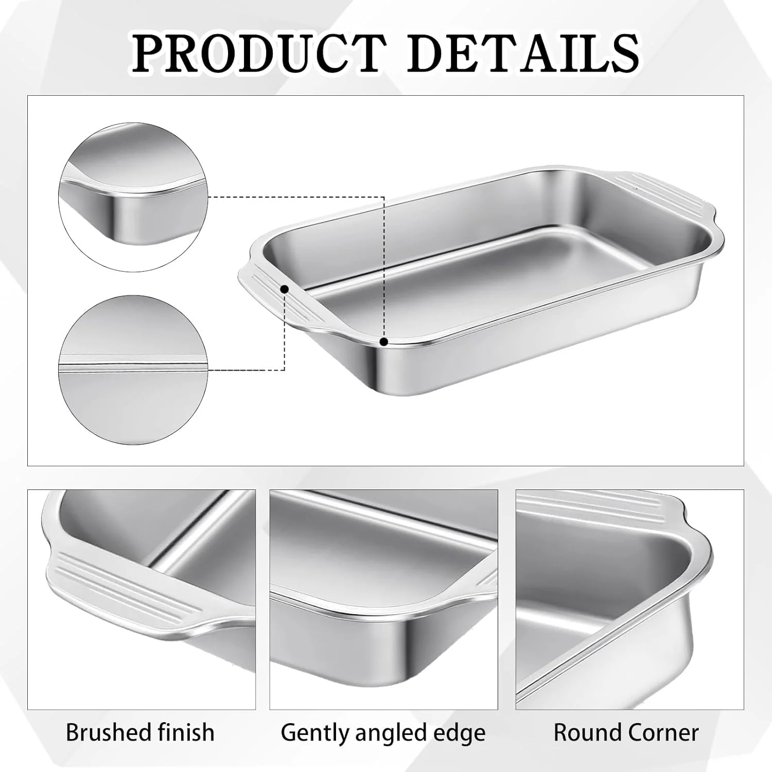 CONEHOY ست 4 تایی قالب کیک استیل ضد زنگ با دسته، مناسب برای پخت نان، سبزیجات، ماهی، کیک و سوفله CONEHOY ست 4 تایی قالب کیک استیل ضد زنگ با دسته، مناسب برای پخت نان، سبزیجات، ماهی، کیک و سوفله