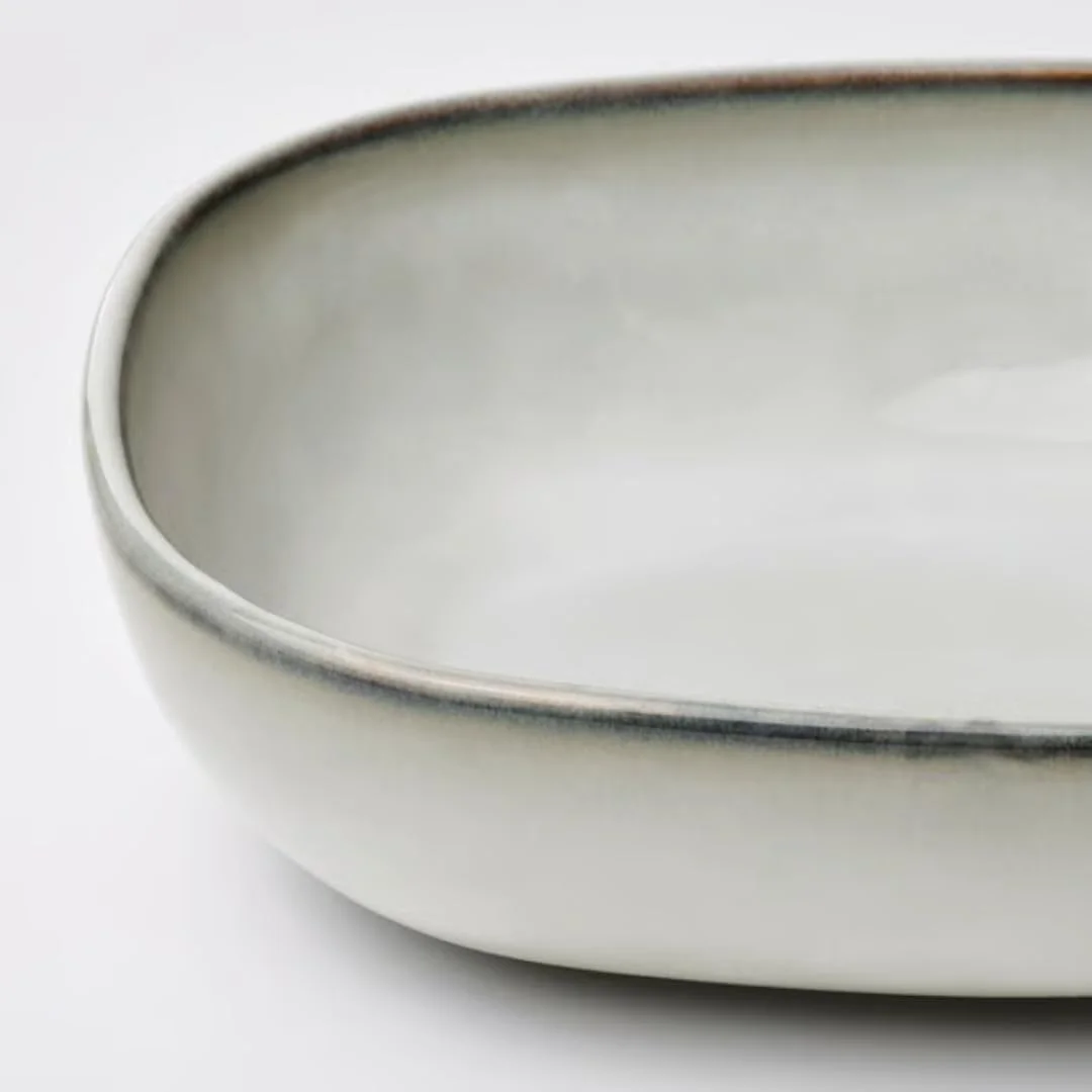 ظرف فر، ست 2 عددی، خاکستری، ظروف فر برای پخت و پز، کیک و کباب کردن، ظروف خوراک پزی 31x23x7 سانتی متر و 23x18x5 سانتی متر