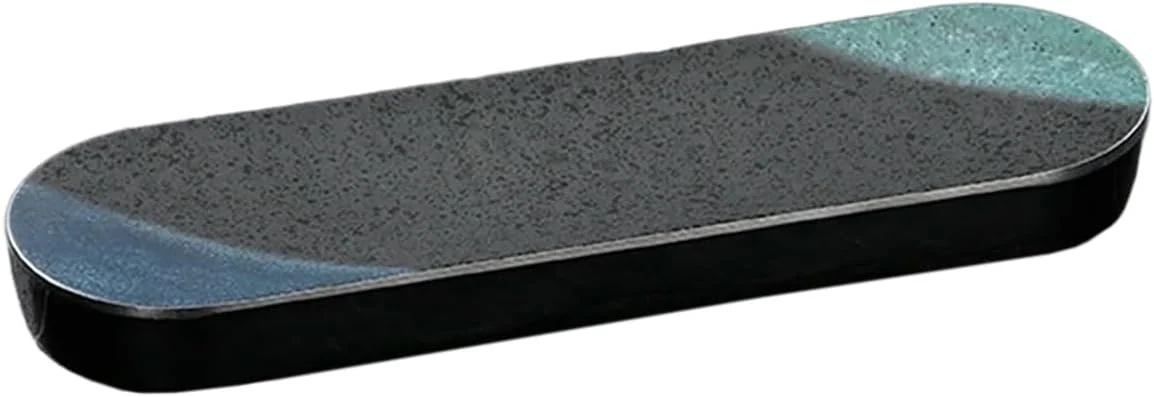 سینی پخت مستطیلی ظریف طرح фарфор سبک نوردیک با رنگ مینایی تجاری و روکش مات - سینی نوار بلند لبه بلند 12 اینچی سینی پخت مستطیلی ظریف طرح фарфор سبک نوردیک با رنگ مینایی تجاری و روکش مات - سینی نوار بلند لبه بلند 12 اینچی