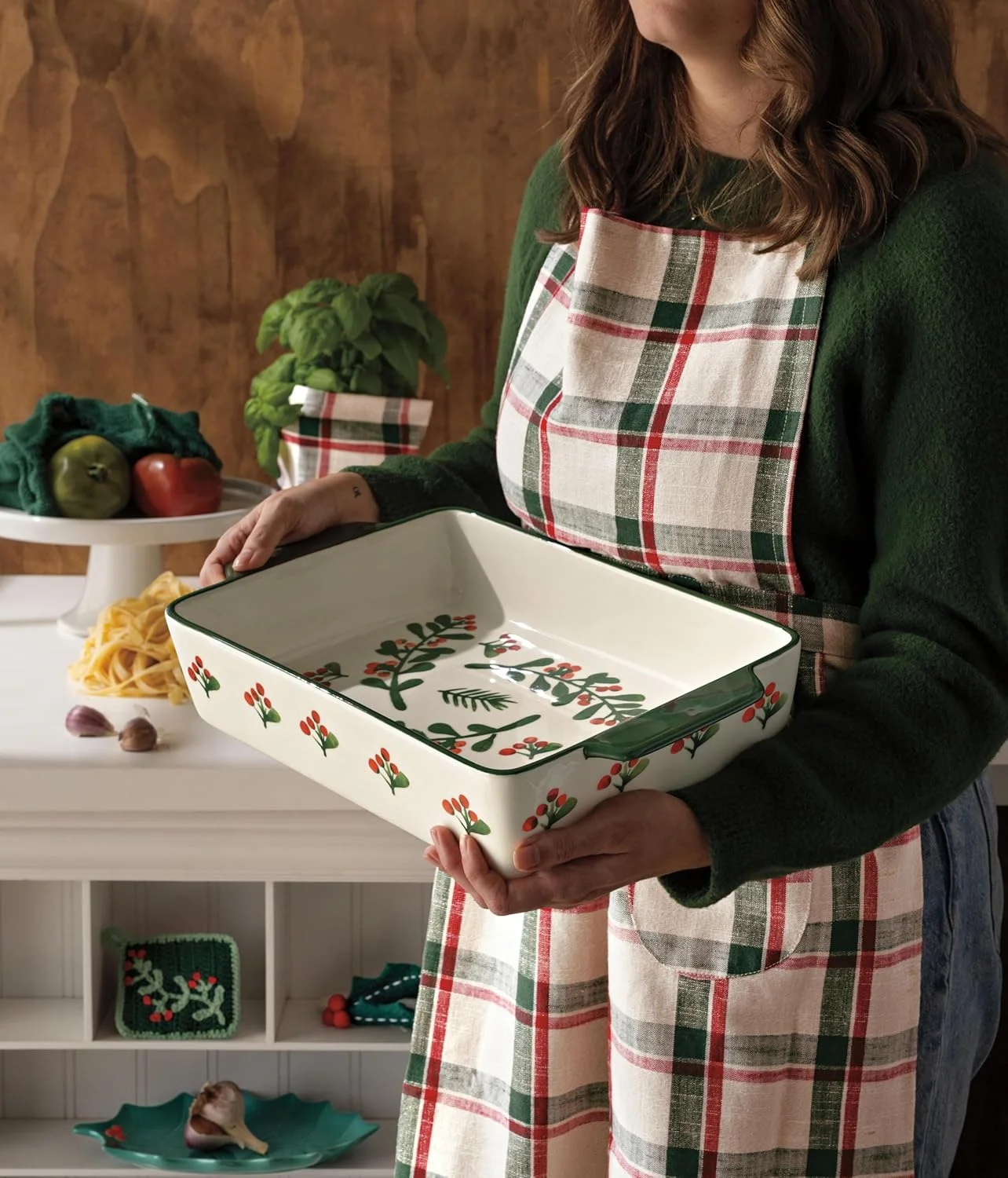 ظرف پخت کریسمس با طرح وینتربری از Now Designs by Danica