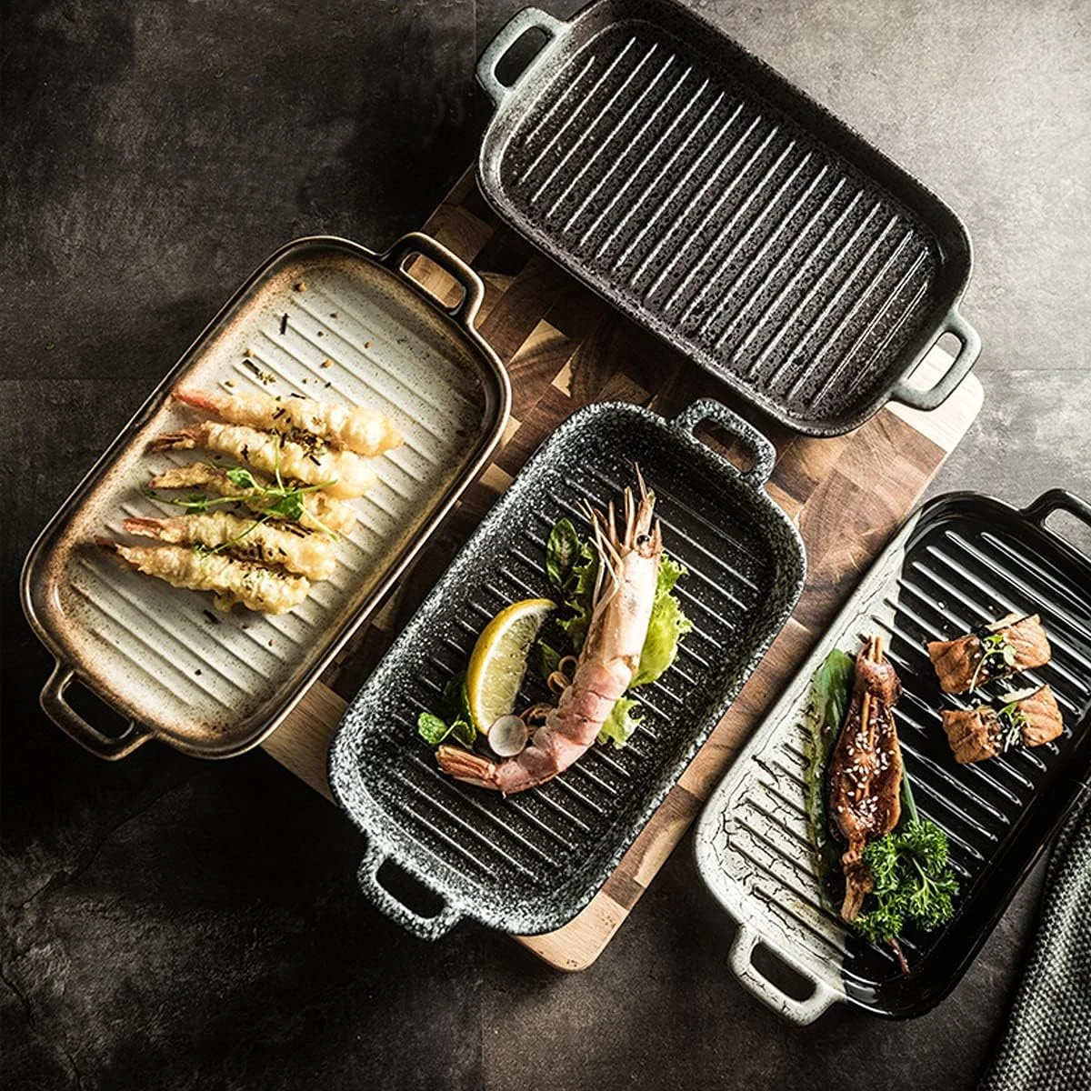 ظروف پخت سرامیکی، ظرف مستطیلی سرامیکی برای پخت کیک، ظرف پخت سرامیکی با دسته دوتایی (B) ظروف پخت سرامیکی، ظرف مستطیلی سرامیکی برای پخت کیک، ظرف پخت سرامیکی با دسته دوتایی (B)