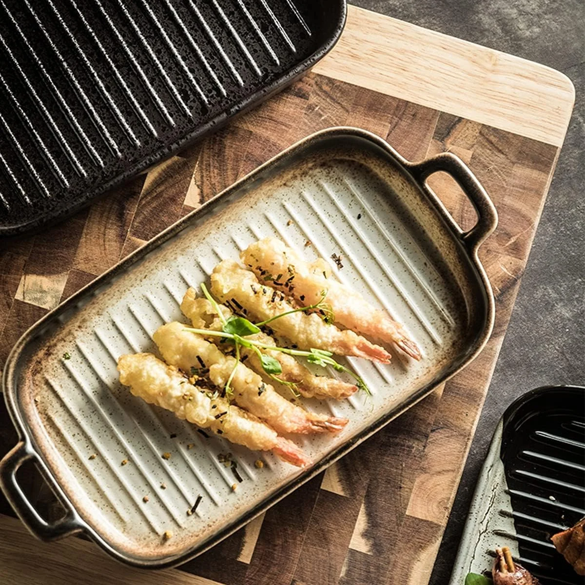 ظروف پخت سرامیکی، ظرف مستطیلی سرامیکی برای پخت کیک، ظرف پخت سرامیکی با دسته دوتایی (B) ظروف پخت سرامیکی، ظرف مستطیلی سرامیکی برای پخت کیک، ظرف پخت سرامیکی با دسته دوتایی (B)