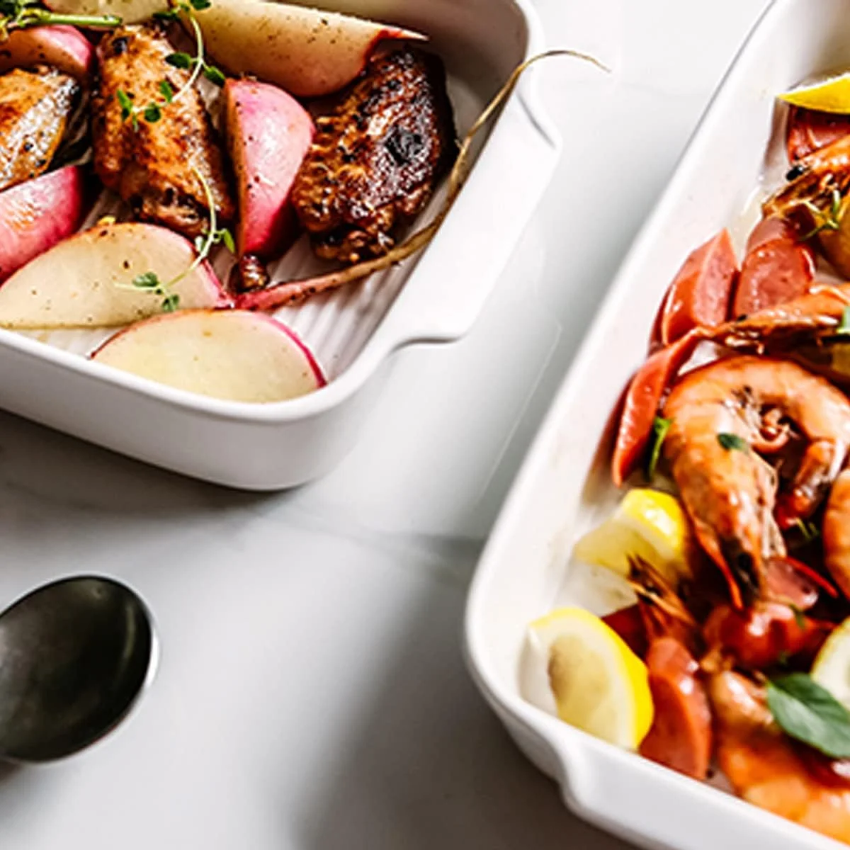 ظروف پخت سرامیکی، ظروف سرامیکی، ظروف پخت، ظروف مستطیلی چینی با دستههای دوتایی، تابه برای پخت و پز ظروف پخت سرامیکی، ظروف سرامیکی، ظروف پخت، ظروف مستطیلی چینی با دستههای دوتایی، تابه برای پخت و پز