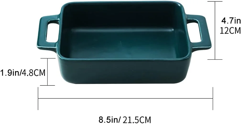 ظروف پخت سرامیکی، ظروف سرامیکی برای پخت، ست ظروف پخت، ظرف سرامیکی، ست تابه مستطیلی، ظرف مخصوص فر برای پخت و پز (B)