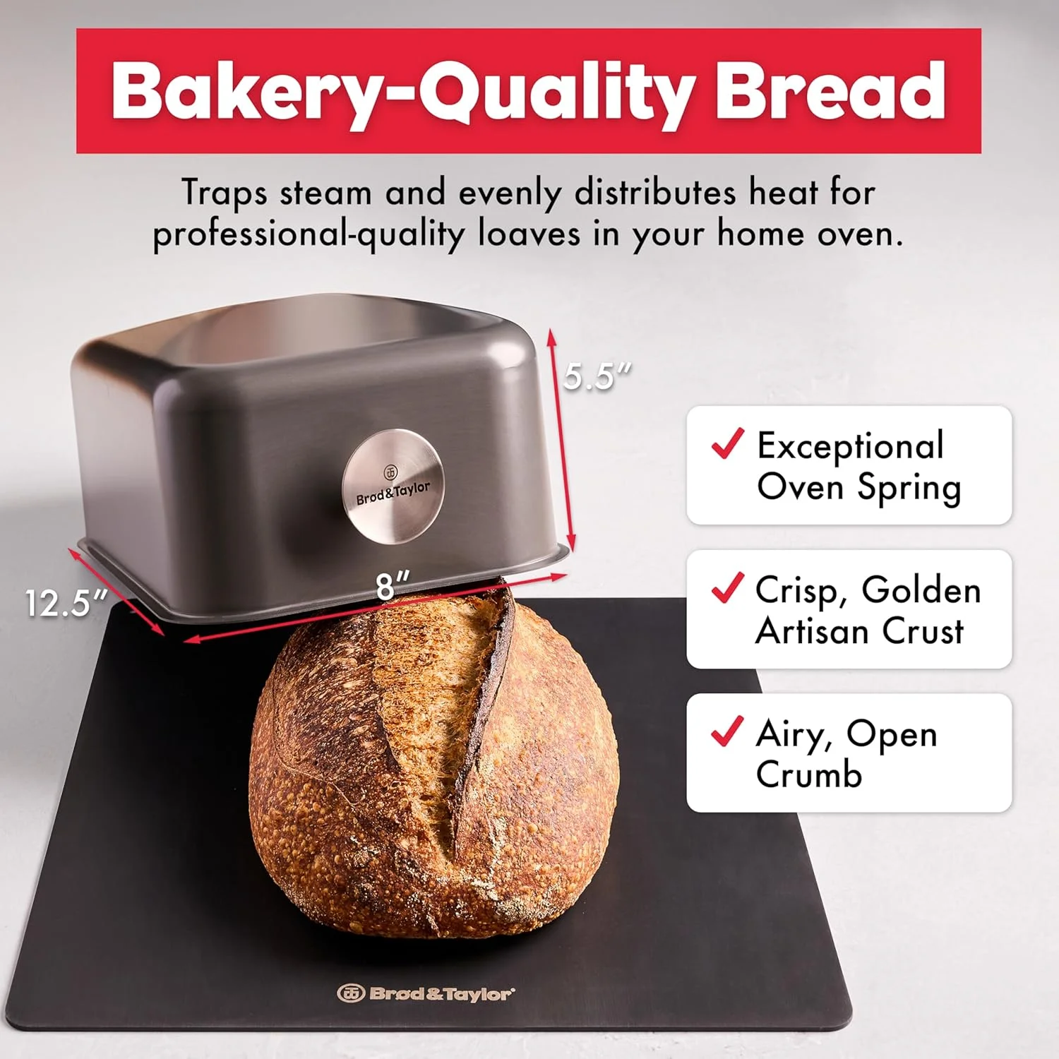 پوسته پخت نان Brod & Taylor (باتارد)، آلومینیومی