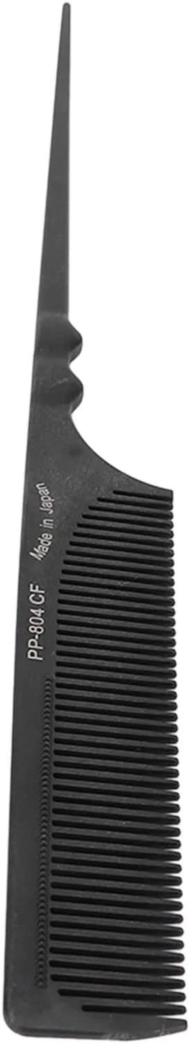 شانه مو Jaerb، شانه دم موشی ضد لغزش، درجه حرفه ای، بادوام، با دستگیره راحت برای انواع مو، مشکی