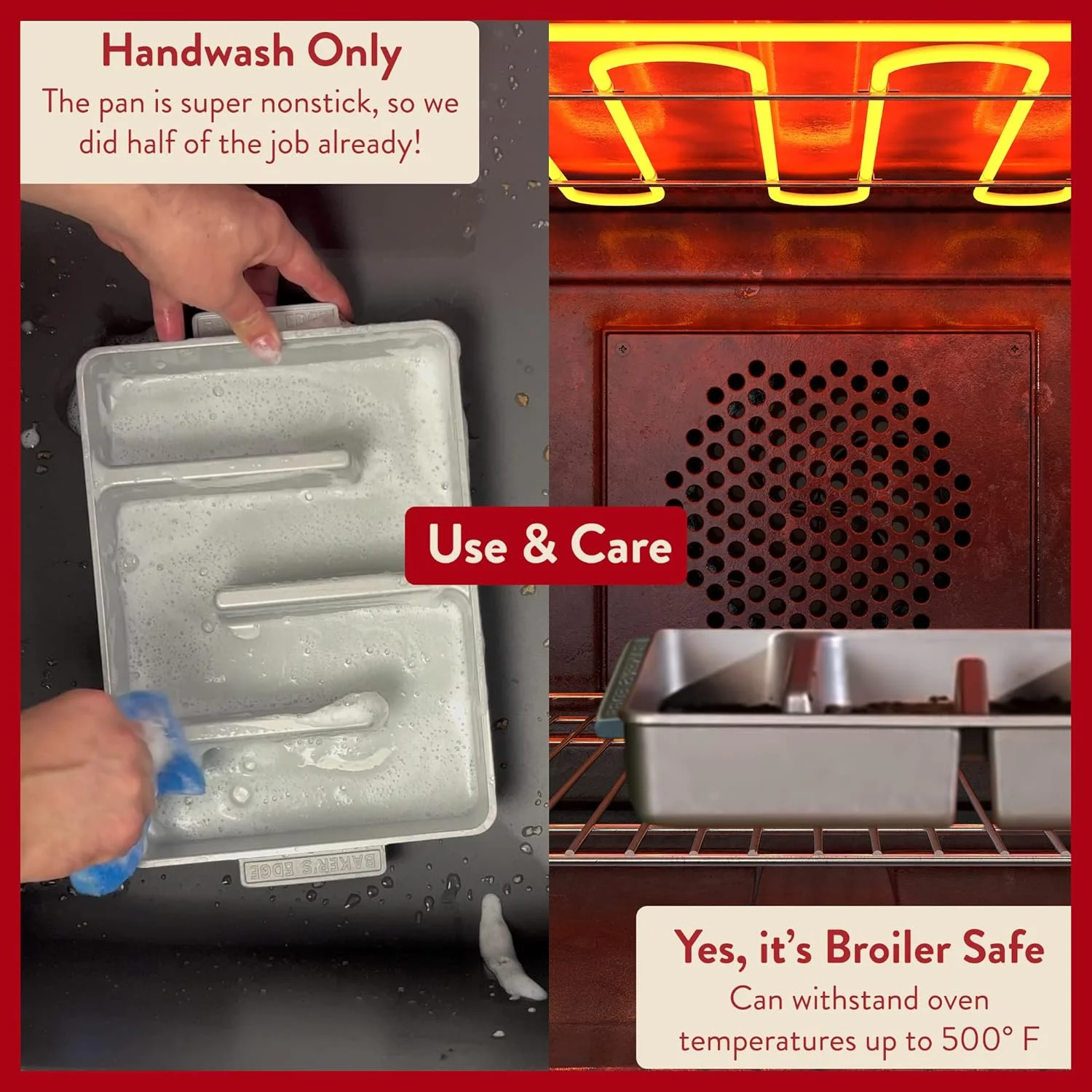 قالب کیک براونی نچسب Baker's Edge قالب کیک براونی نچسب Baker's Edge