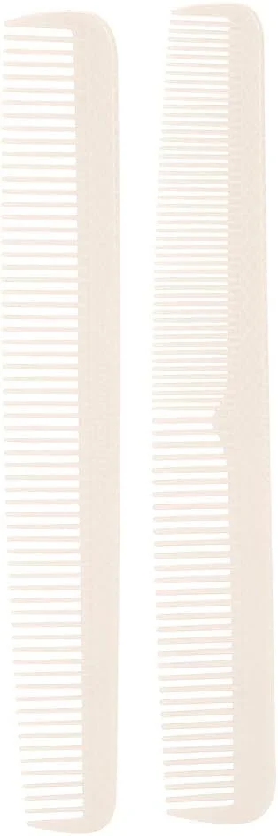 شانه‌های حالت دهنده مو، شانه دم موشی حرفه ای، راحت، ضد الکتریسیته ساکن و با کیفیت بالا، شانه برش مو، مناسب برای آرایشگاه و استفاده در منزل (سفید)