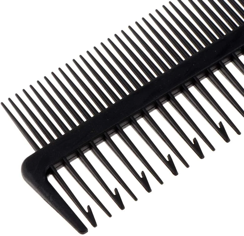 شانه حالت دهنده مو دو طرفه، شانه دم موشی برای تقسیم بندی و پوش دادن مو، مناسب برای آرایشگاه، رنگ کردن مو، باز کردن گره مو، رنگساژ و فویل