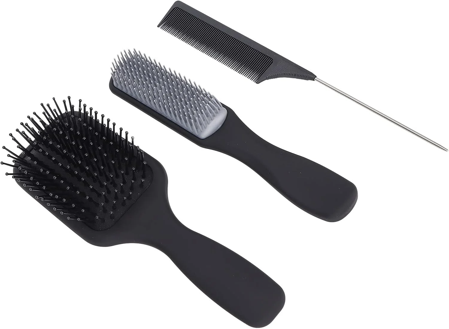 شانه دم موشی ANNB، ست شانه مو مناسب برای استفاده در خانه، آرایشگاه و سالن های زیبایی (مشکی، بسته بندی شده)