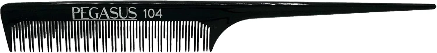 محصولات زیبایی آملیا شانه مویی 8 اینچی، مدل Pegasus 104، لاستیک سخت، دم باریک