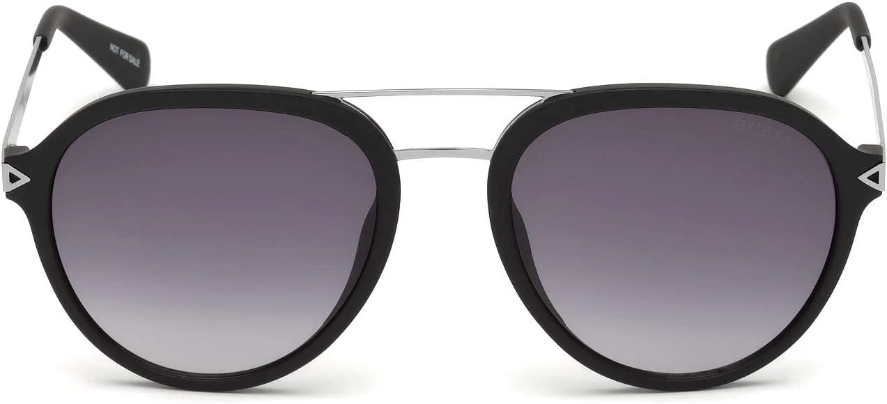 عینک آفتابی унисекс GUESS مدل GU6924 02B 54، مشکی مات دودی تدریجی