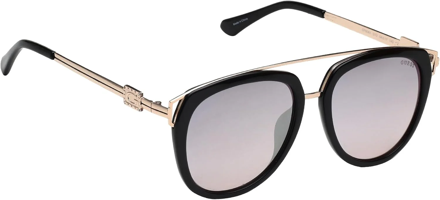 عینک آفتابی زنانه مربعی با فریم ابرویی گس فکتوری - مشکی عینک آفتابی زنانه مربعی با فریم ابرویی گس فکتوری - مشکی