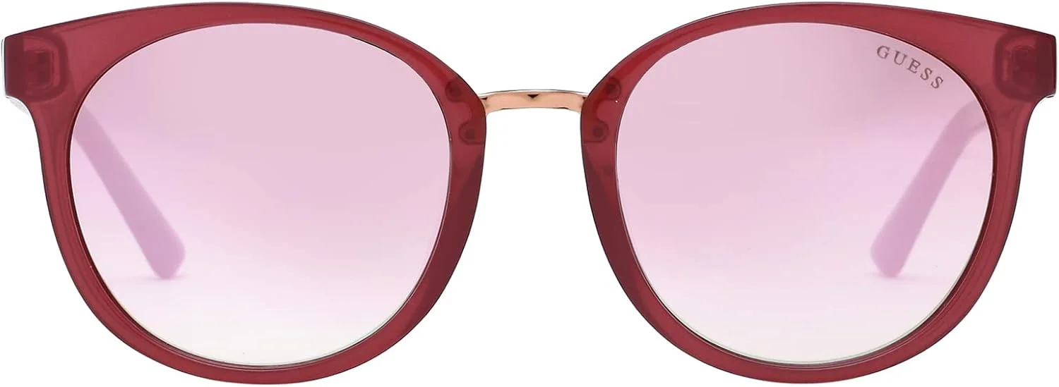 عینک آفتابی زنانه گس GU760174U52 - صورتی/بوردو آینه ای - تزریقی
