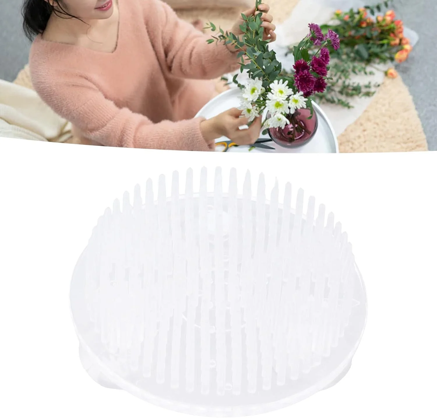 4 Piece Flower Brooch Holder Flower Pin for Fixed Flower Tool in Transparent Plastic with Suction Cup Base 4 Piece Flower Brooch Holder Flower Pin for Fixed Flower Tool in Transparent Plastic with Suction Cup Base