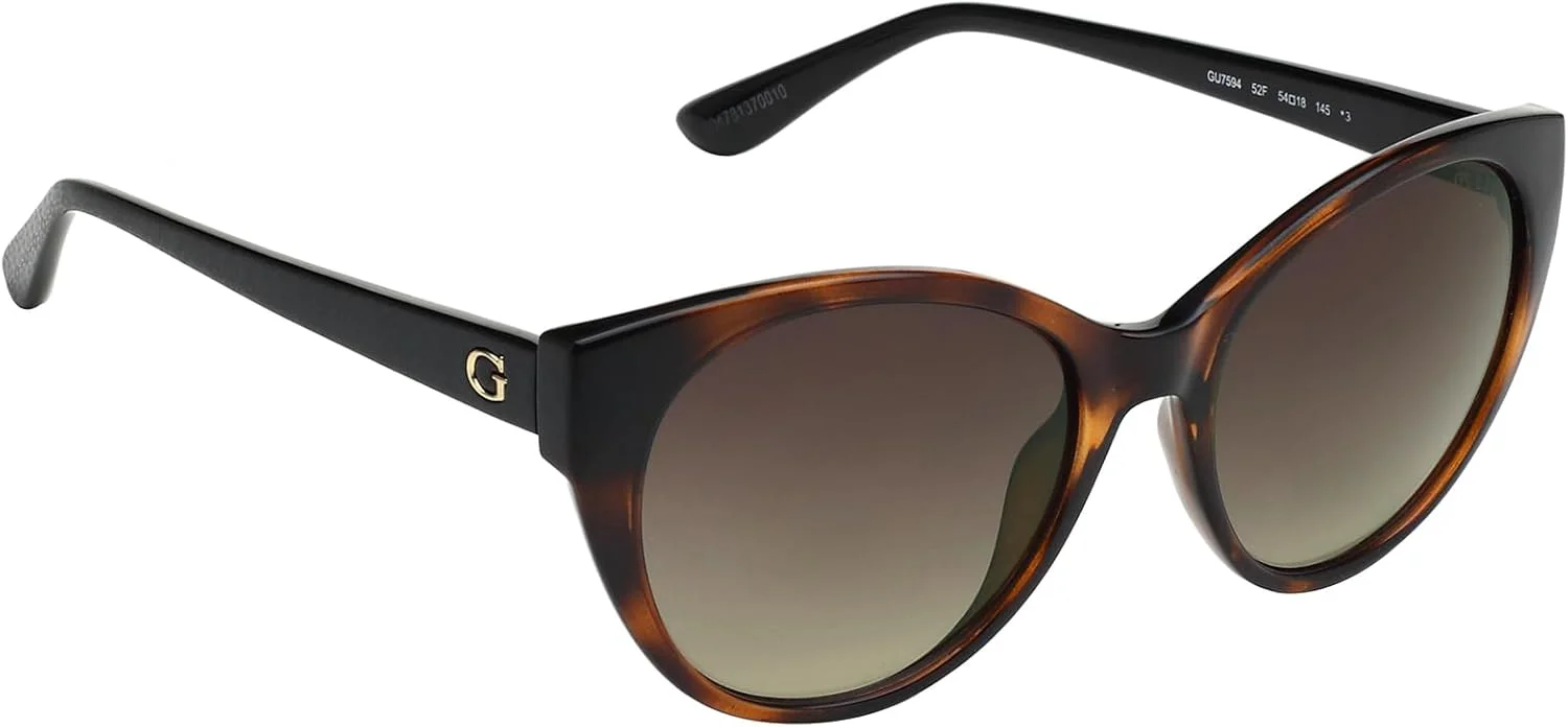 عینک آفتابی زنانه گربه ای حدس GU7599-50G، سایز 56 میلی متر، قهوه ای، قهوه ای، 56 میلی متر عینک آفتابی زنانه گربه ای حدس GU7599-50G، سایز 56 میلی متر، قهوه ای، قهوه ای، 56 میلی متر