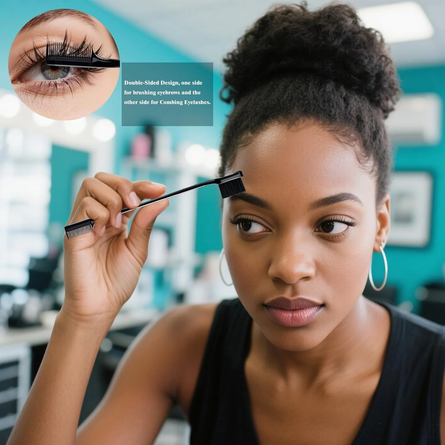 ست شانه حالت دهنده مو 4 تکه، برس لبه دو طرفه، شانه پوش دهنده مو، شانه دم موشی، شانه برای زنان، برس کنترل لبه، موی پلاستیکی، برای خانه، آرایشگاه ها، مشکی