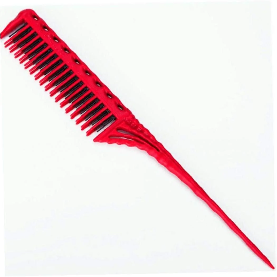 برس مو سه ردیفه دندانه دار، برس باز کننده گره مو، شانه دم موشی برای موهای آفریقایی - شانه دم موشی برای حالت دادن به انواع مو
