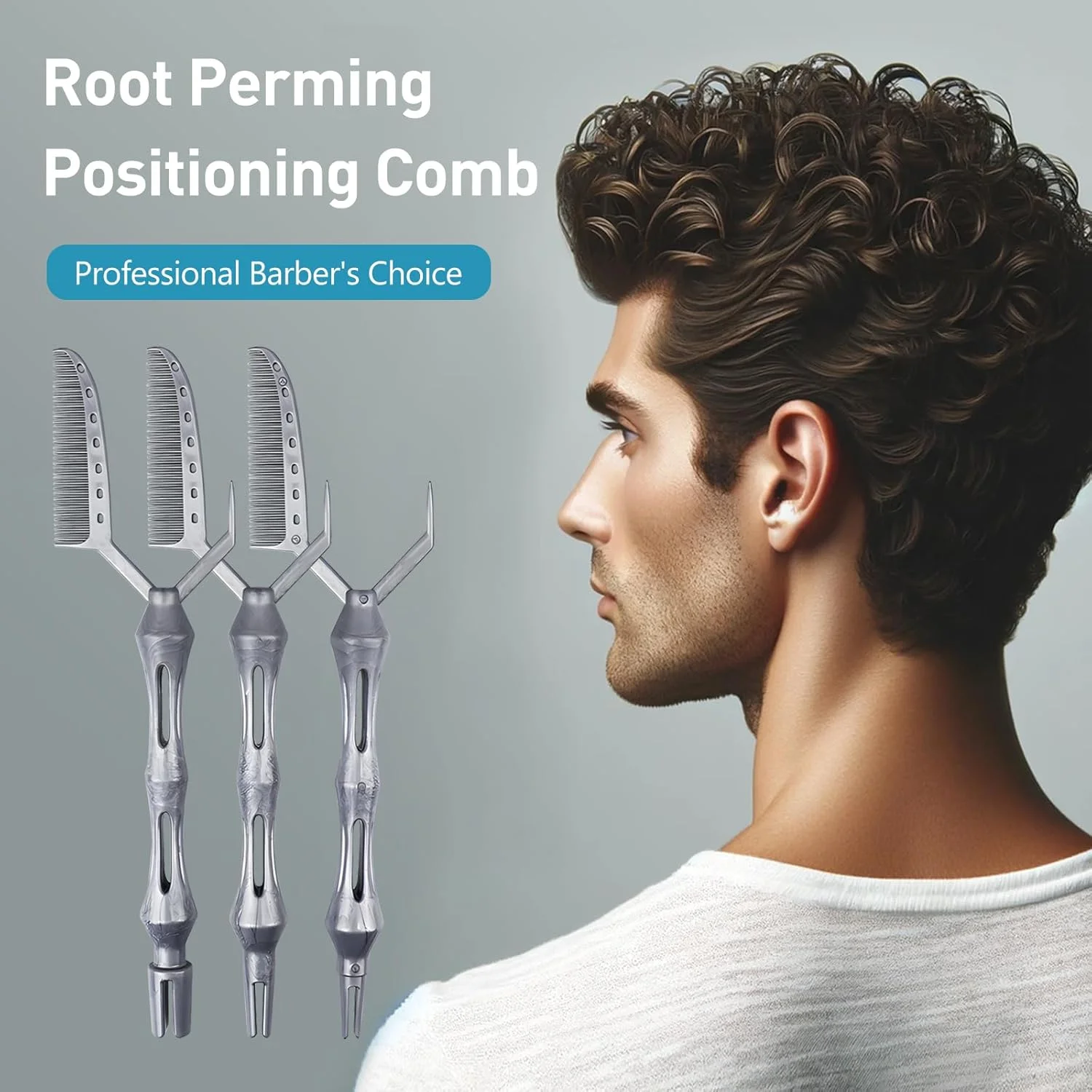 ست 3 عددی شانه های حالت دهنده چند منظوره مو برای فر، رنگ کردن و موقعیت دهی، شانه های دم موشی ABS کاربردی برای زنان و دختران