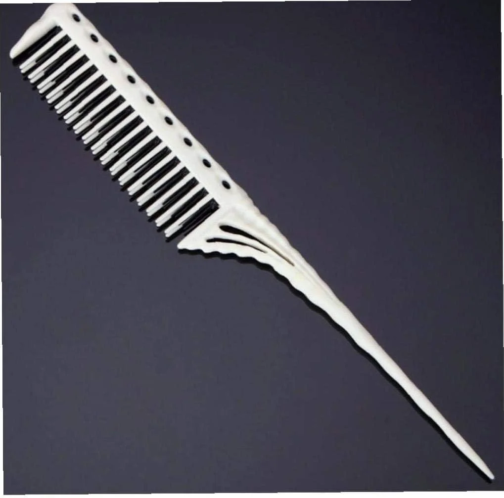 برس مو سه ردیفه دندانه دار، برس باز کننده گره مو، شانه دم موشی برای موهای آفریقایی - شانه دم موشی برای حالت دادن به انواع مو