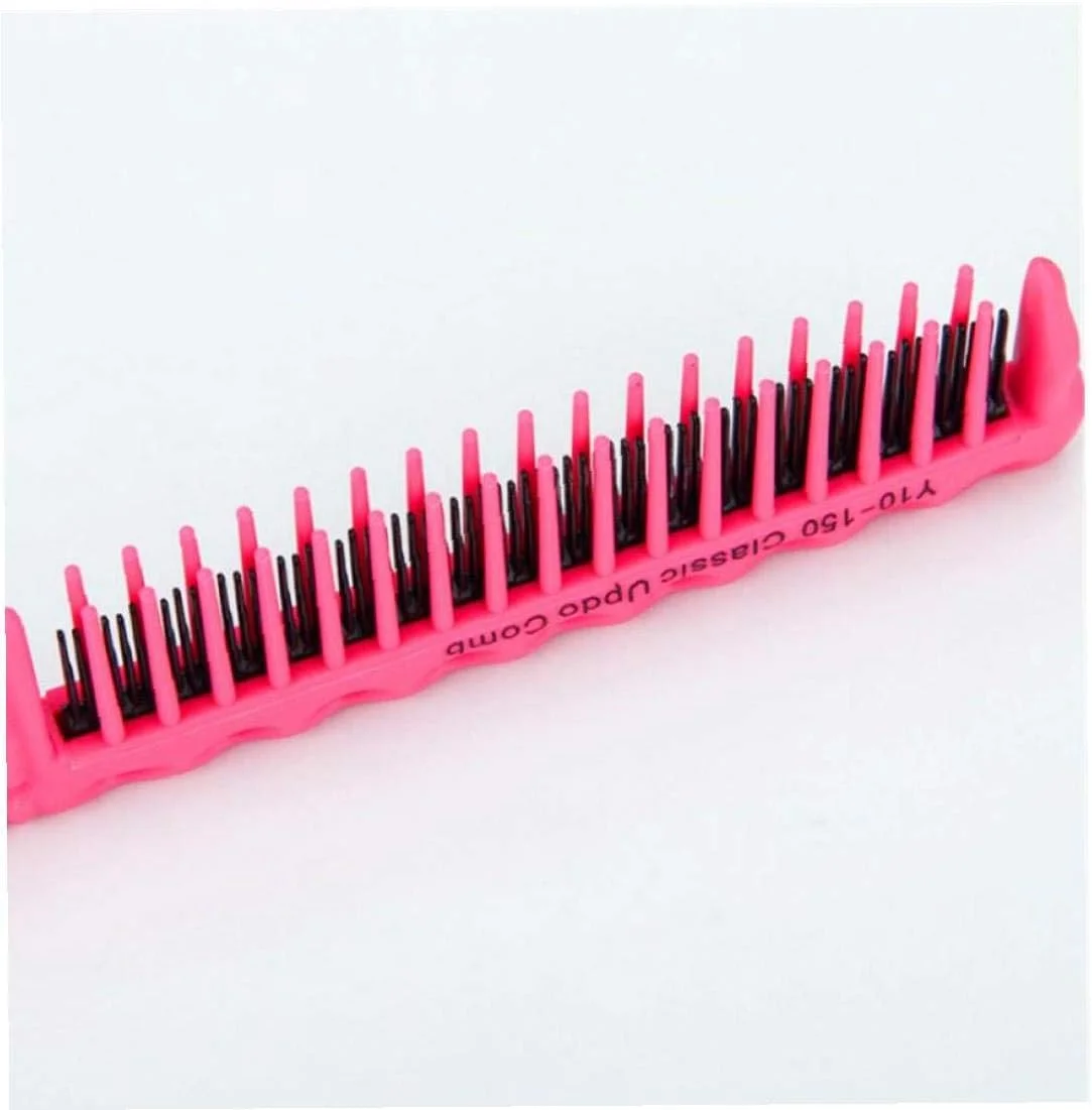 برس مو سه ردیفه دندانه دار، برس باز کننده گره مو، شانه دم موشی برای موهای آفریقایی - شانه دم موشی برای حالت دادن به انواع مو