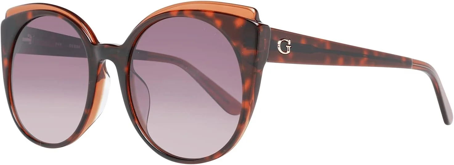 Guess Cateye Women's Sunglasses, Havana with Brown Gradient Lenses GU7591F 56F Lens 53mm