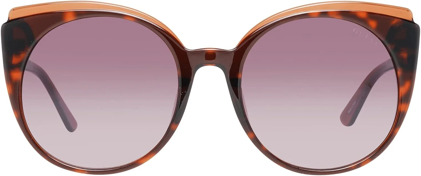 Guess Cateye Women's Sunglasses, Havana with Brown Gradient Lenses GU7591F 56F Lens 53mm Guess Cateye Women's Sunglasses, Havana with Brown Gradient Lenses GU7591F 56F Lens 53mm