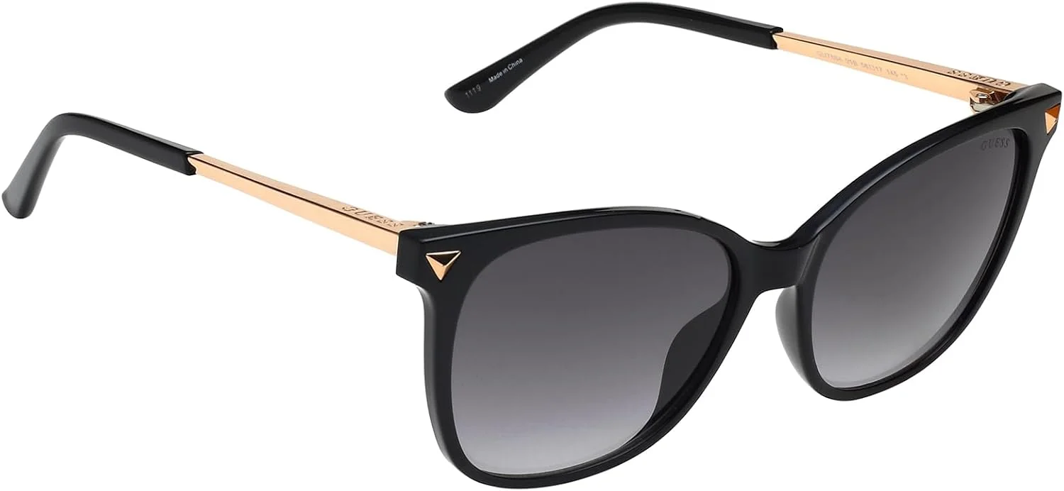 عینک آفتابی زنانه مستطیلی حدس مشکی مدل GU7684 01B