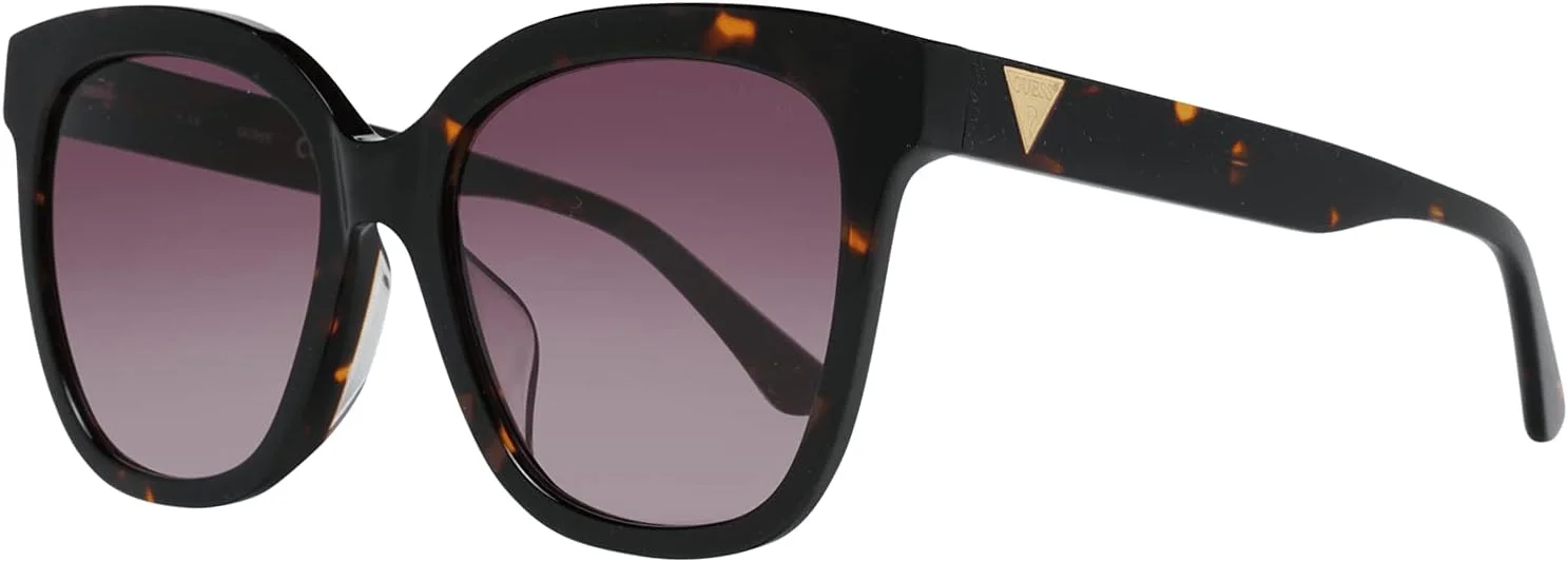 عینک آفتابی زنانه مربعی کلاسیک گس، هاوانا با لنز قهوه ای گرادیان GU7612F 52F لنز 55 میلی متر